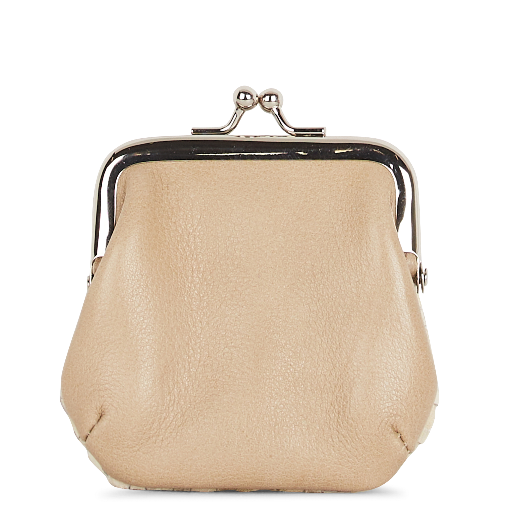 Geldbeutel aus Leder MILA LOUISE Beige