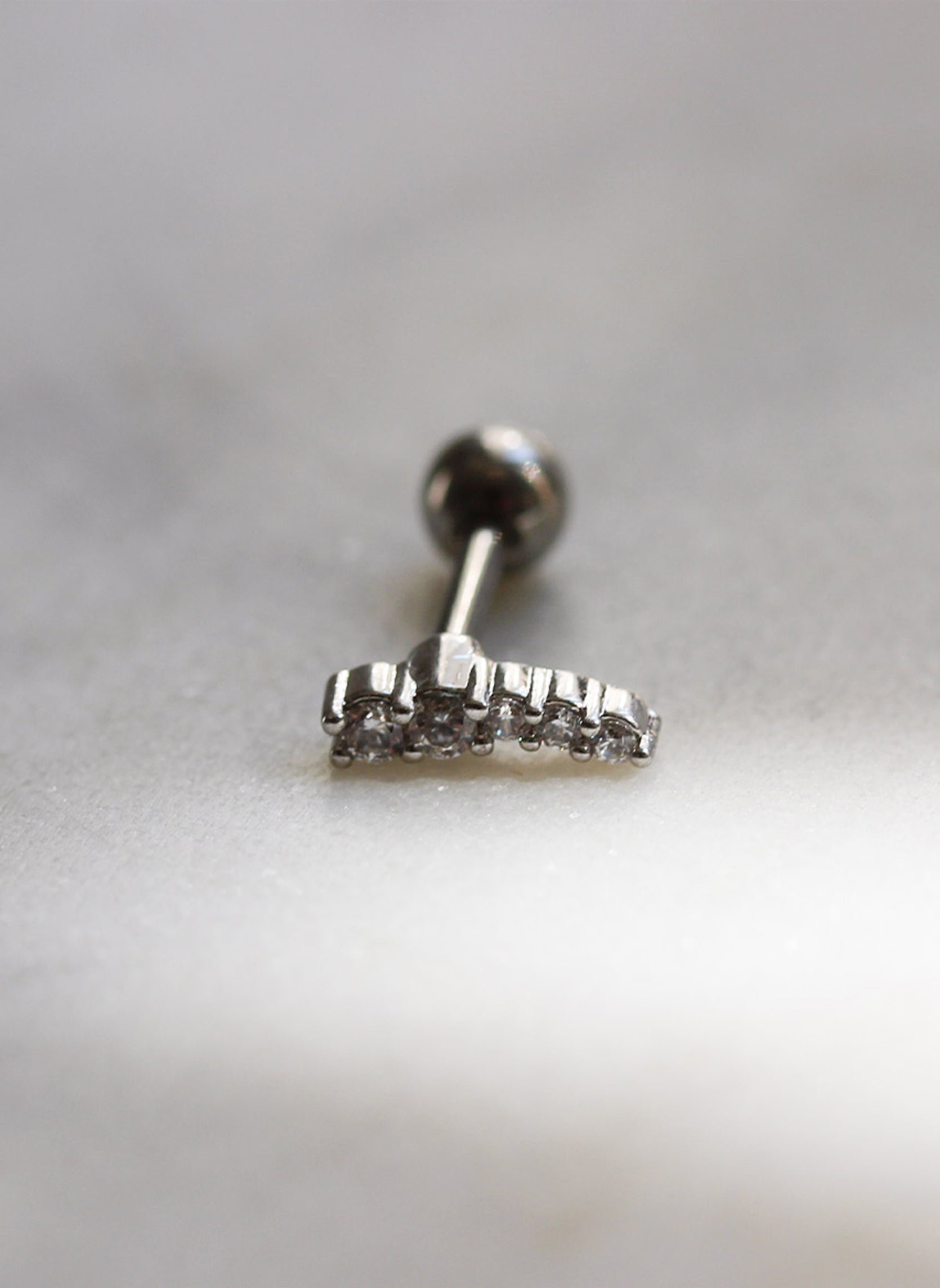 Piercing iva line AEC Paris Silver