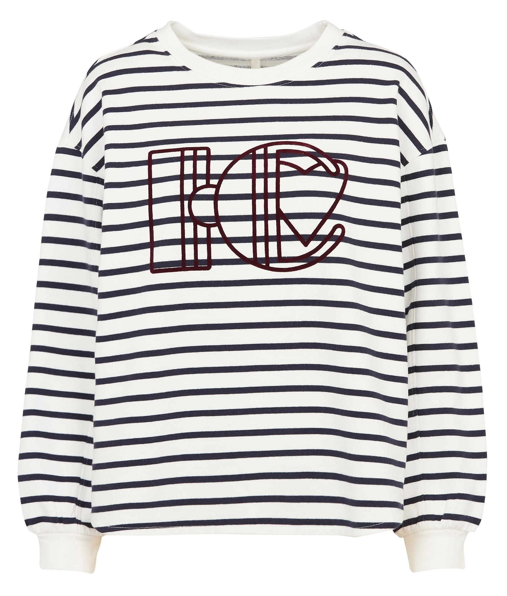 Cotton round-neck sweatshirt I CODE White