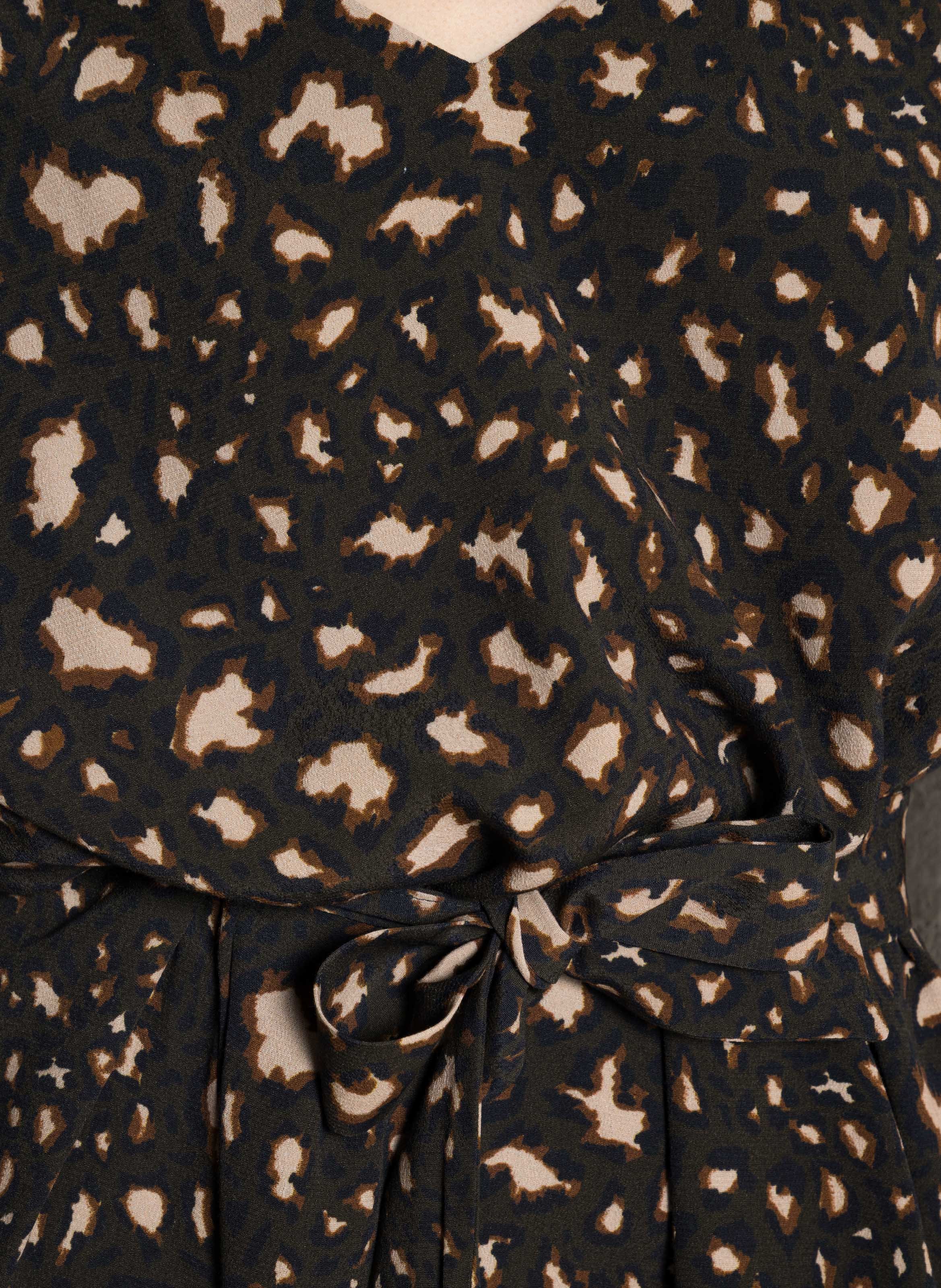 Robe évasée col V ONE STEP Vert