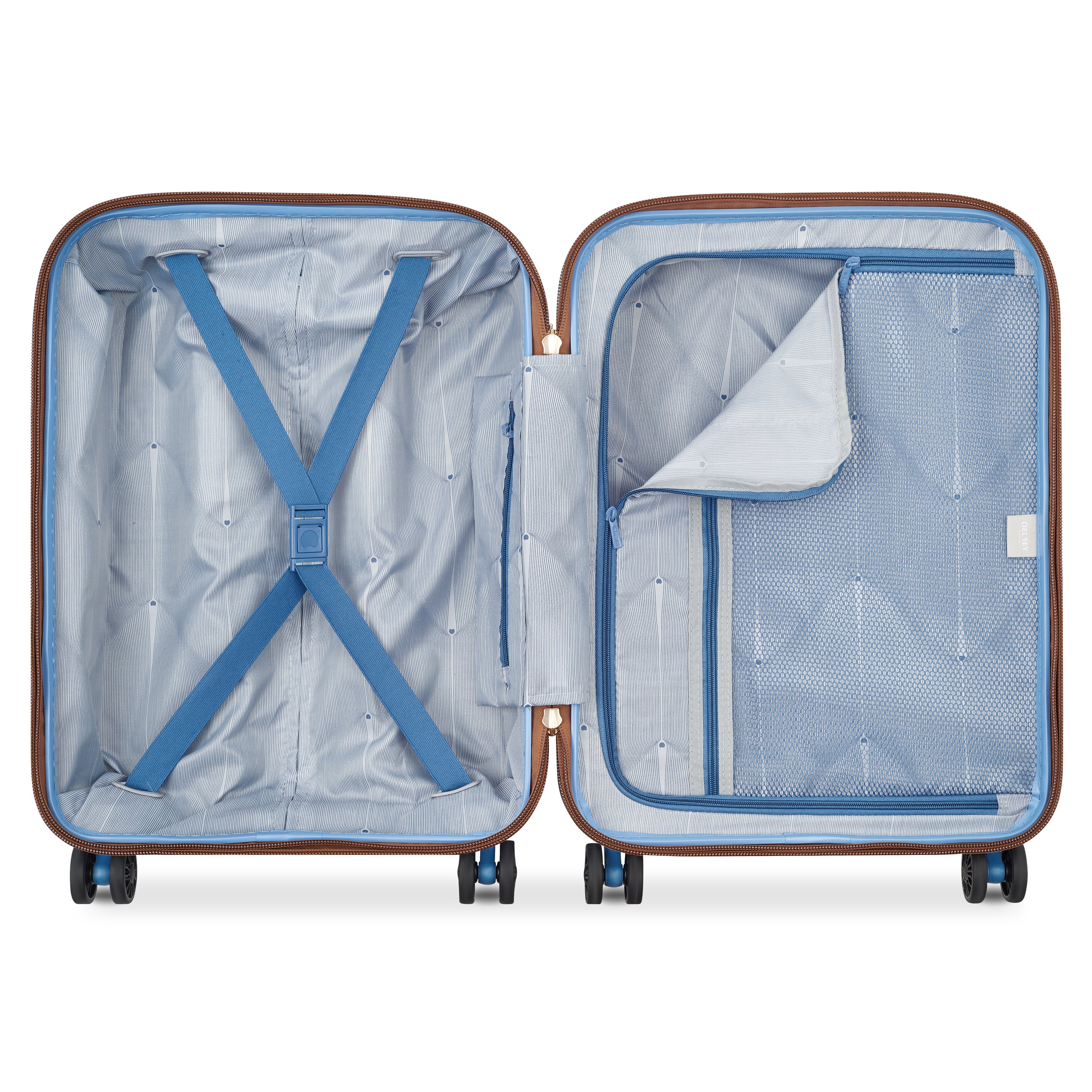 Rigid cabin suitcase DELSEY PARIS Blue