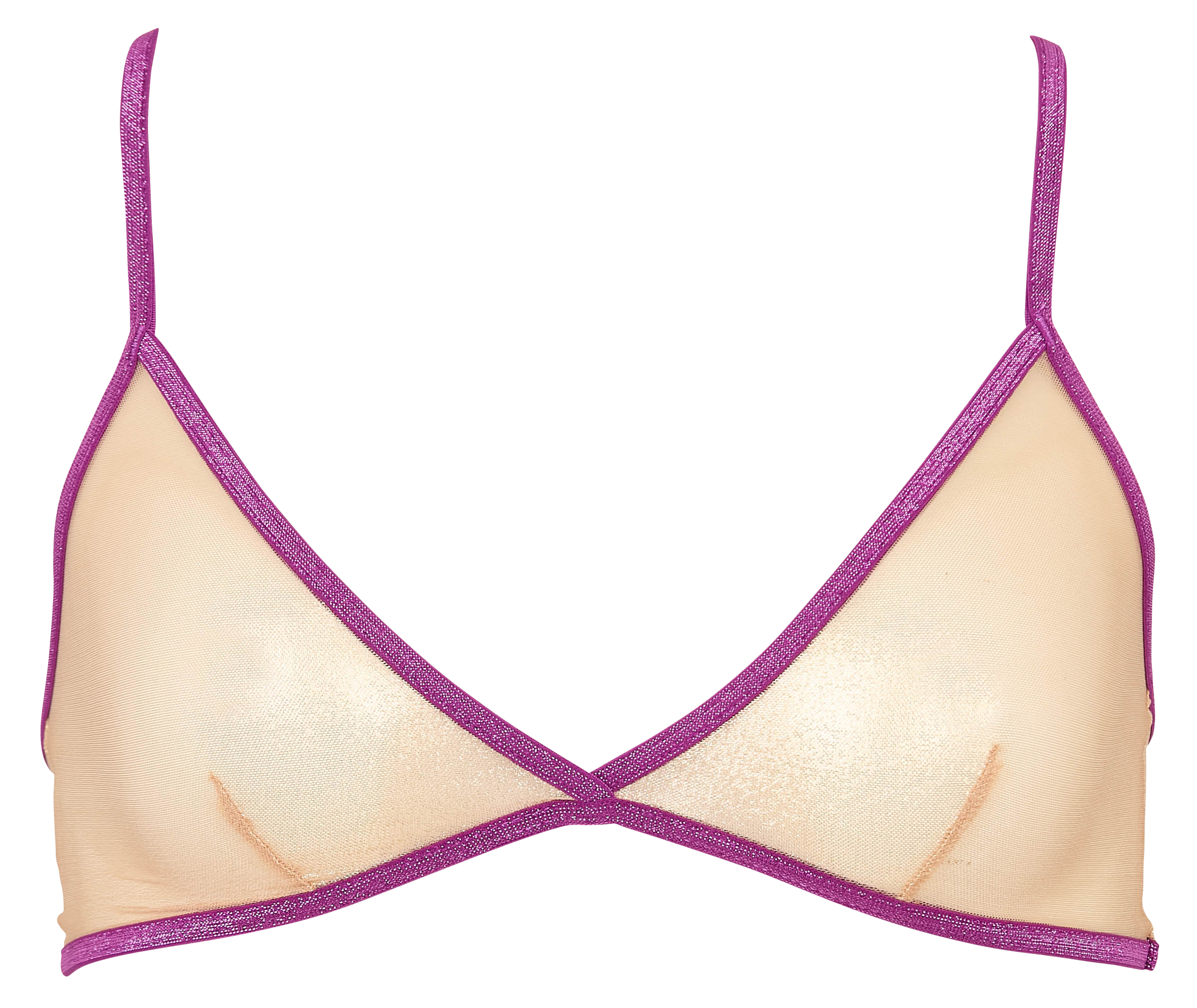 Brassière métallisée transparente LA NOUVELLE Doré