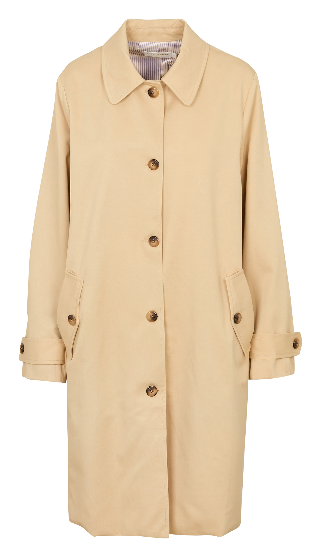 Trench col classique en coton mélangé LA PETITE ETOILE Beige