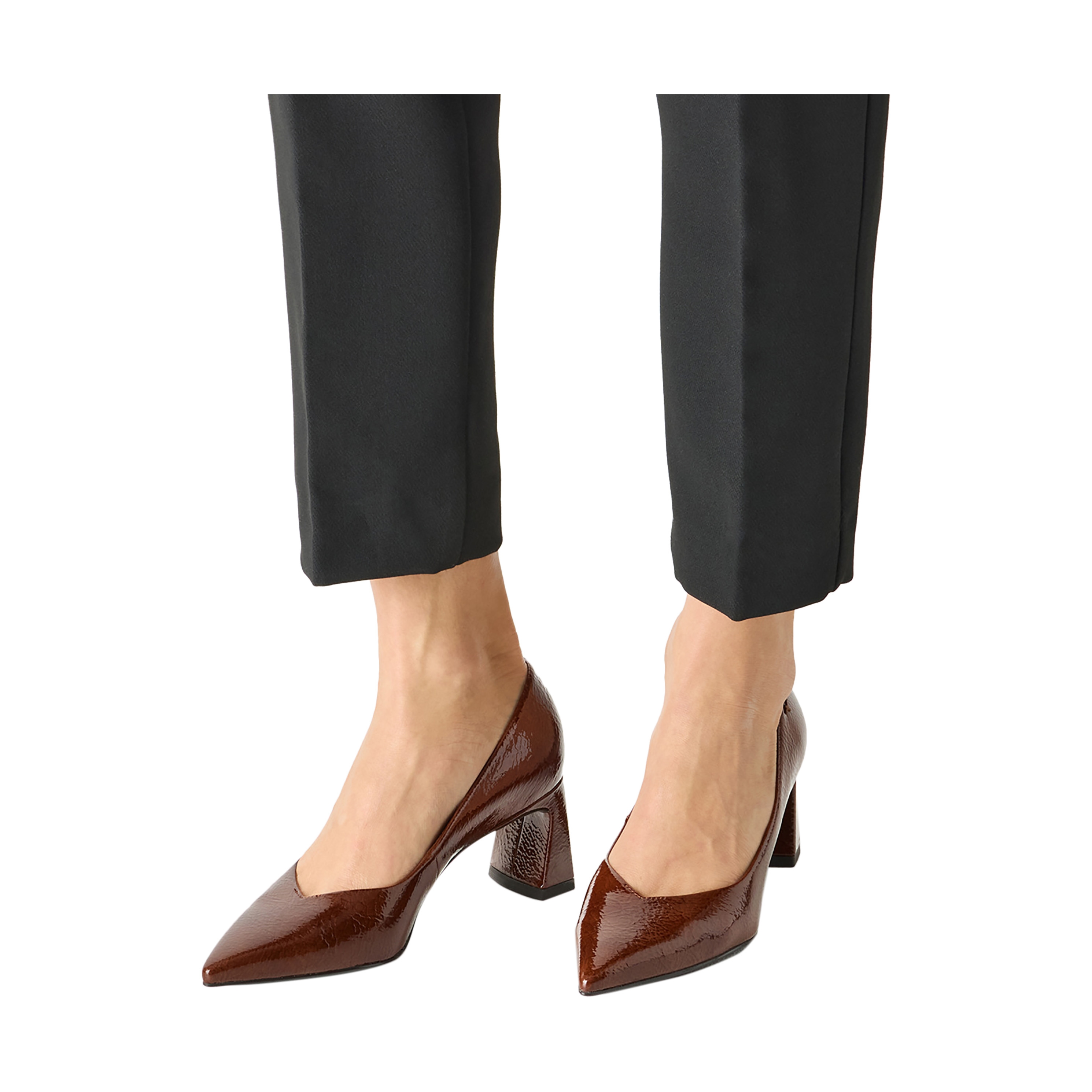 Slip-on heel pumps TAMARIS Brown