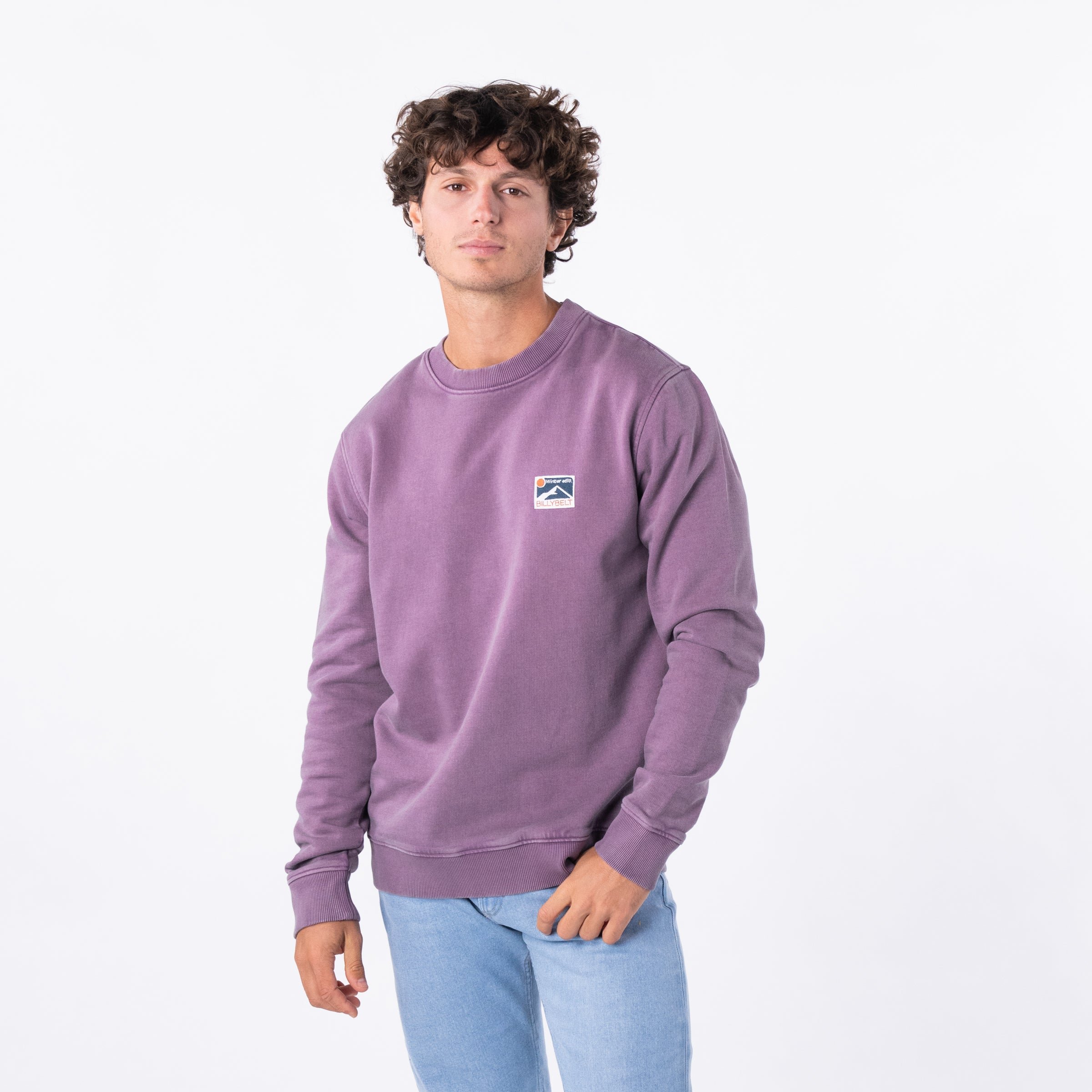 Organic cotton winter sweatshirt BILLYBELT Purple