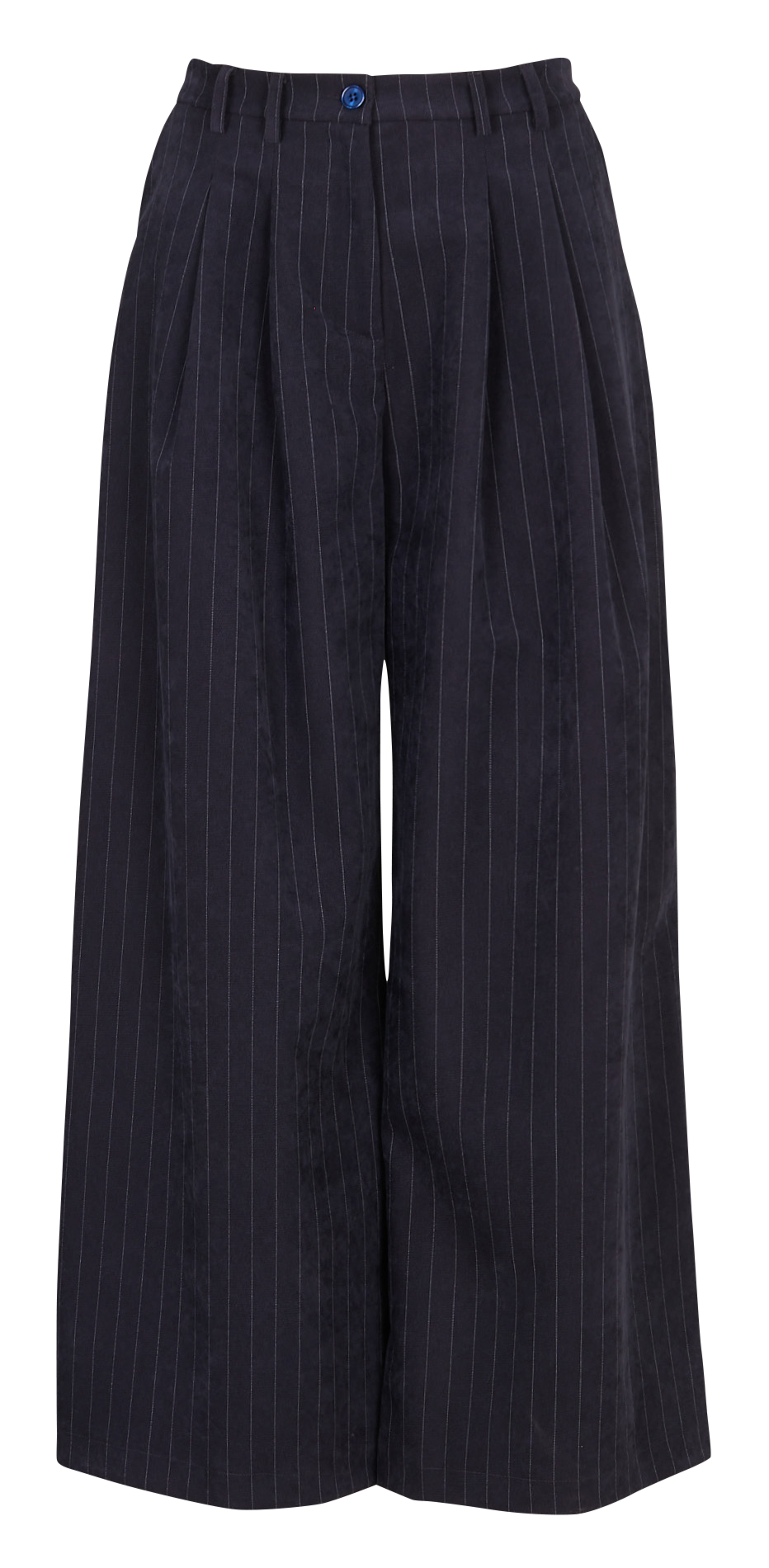 Pantalon palazzo à rayures PLEASE Bleu