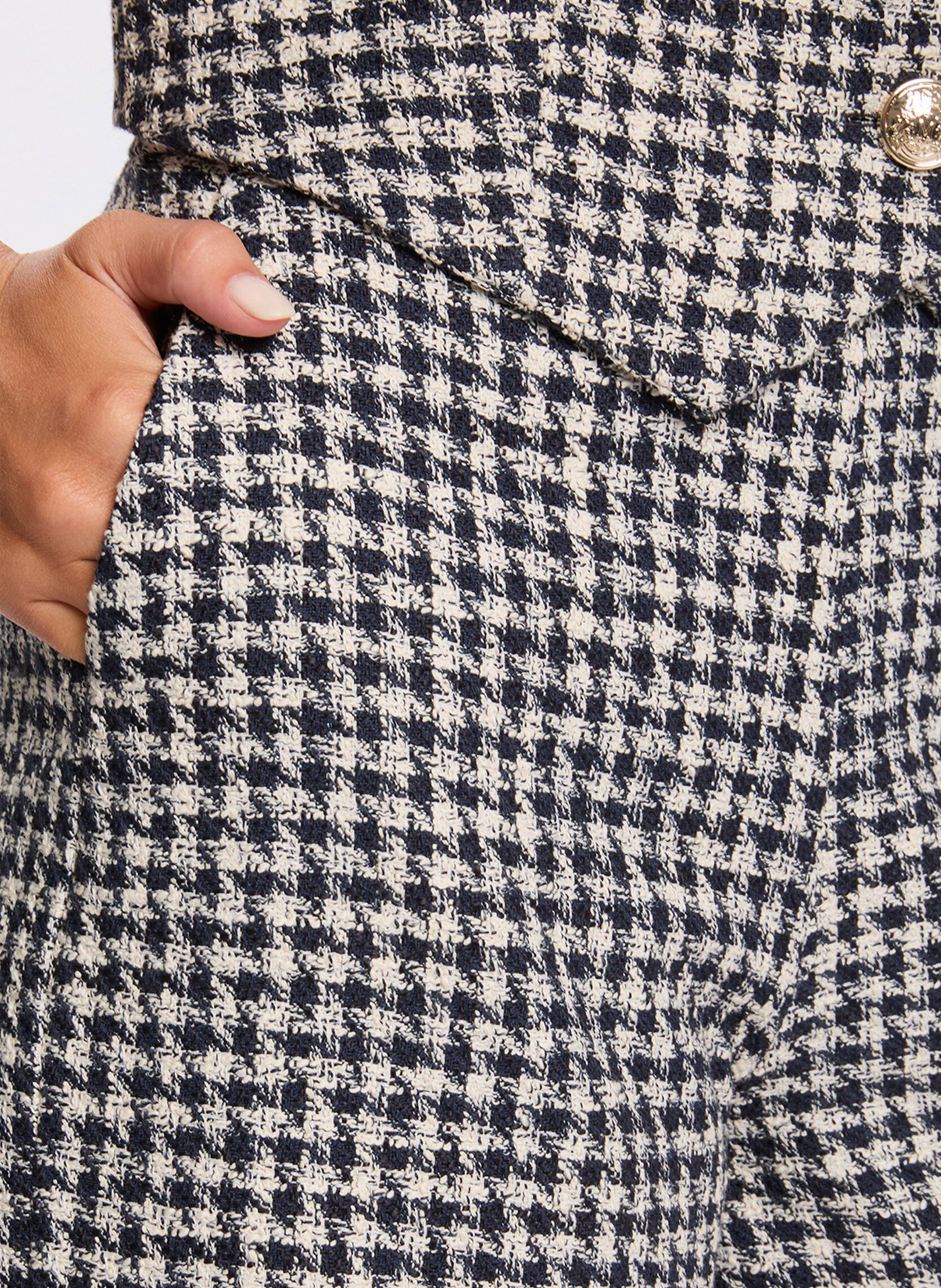 Checked cotton-blend shorts MORGAN Multicolored