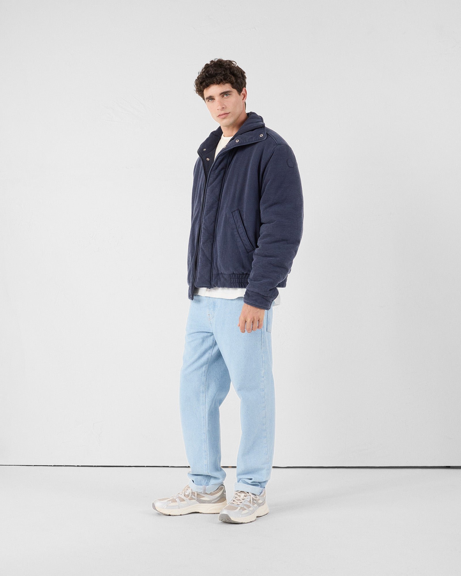 Hank jersey bomber jacket JOTT Blue