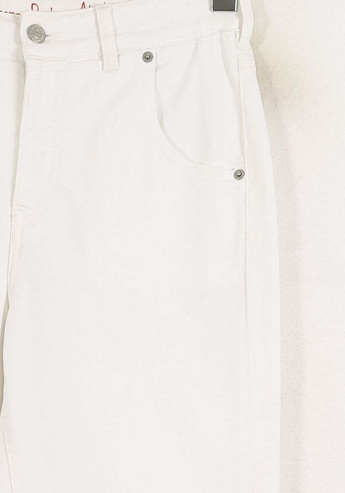 Cropped slim jeans with studs INES DE LA FRESSANGE - Seconde main White