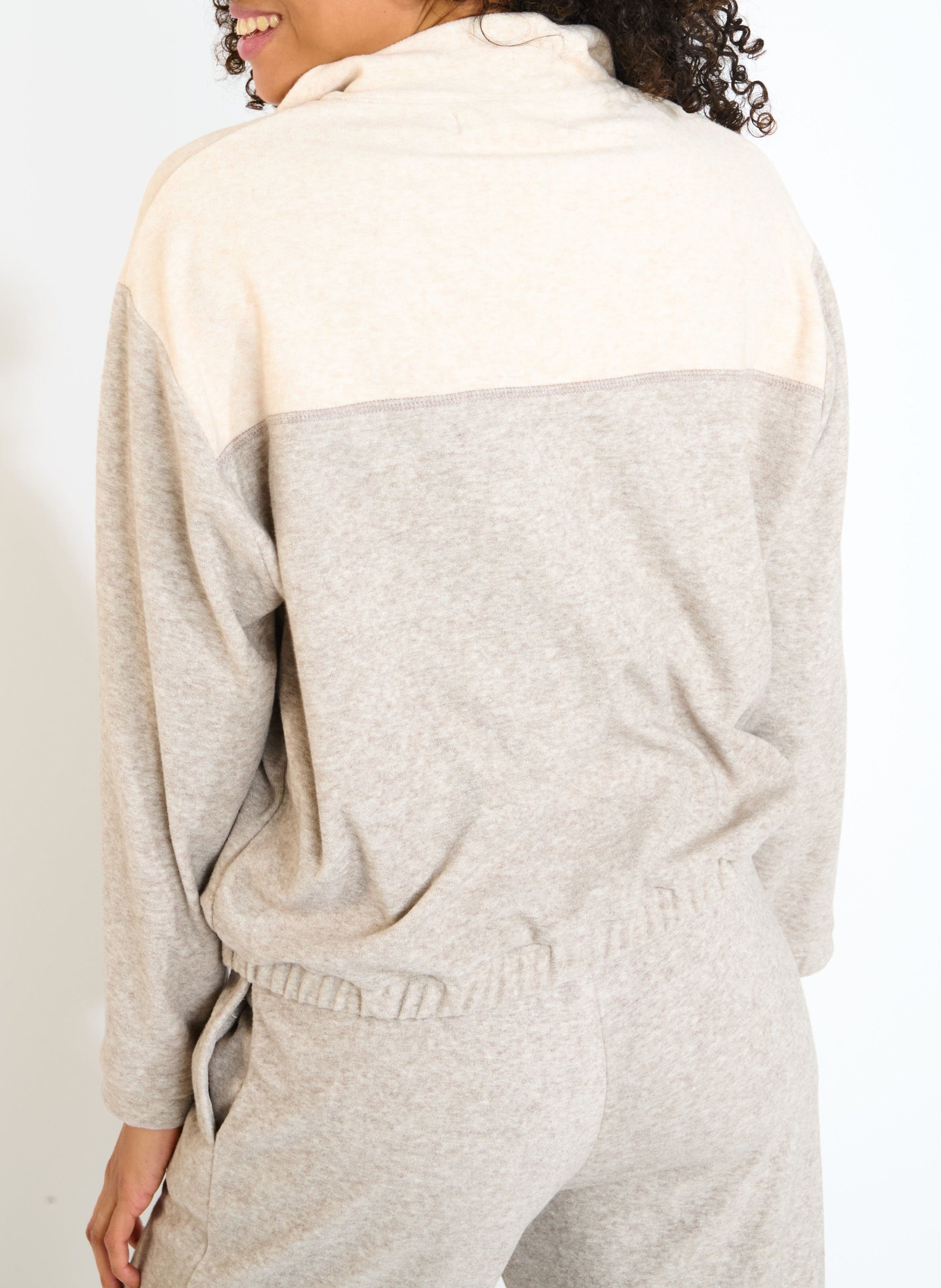 Sweat col montant  BANANA MOON Marron