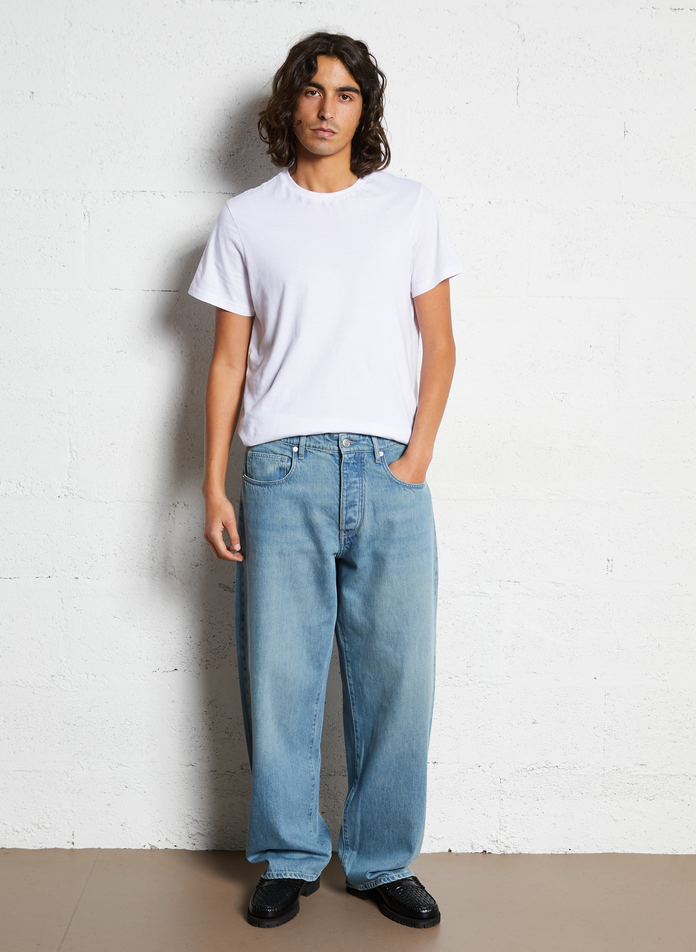 Gerade geschnittene Jeans mit Umschlag IKKS Blau