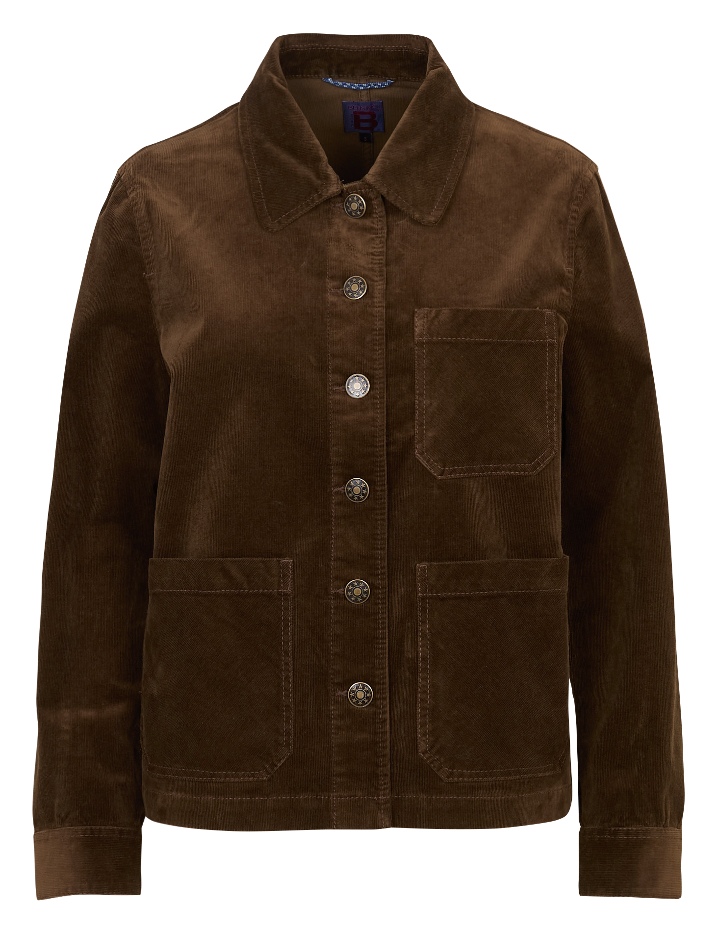 Corduroy shirt jacket BENSIMON Brown
