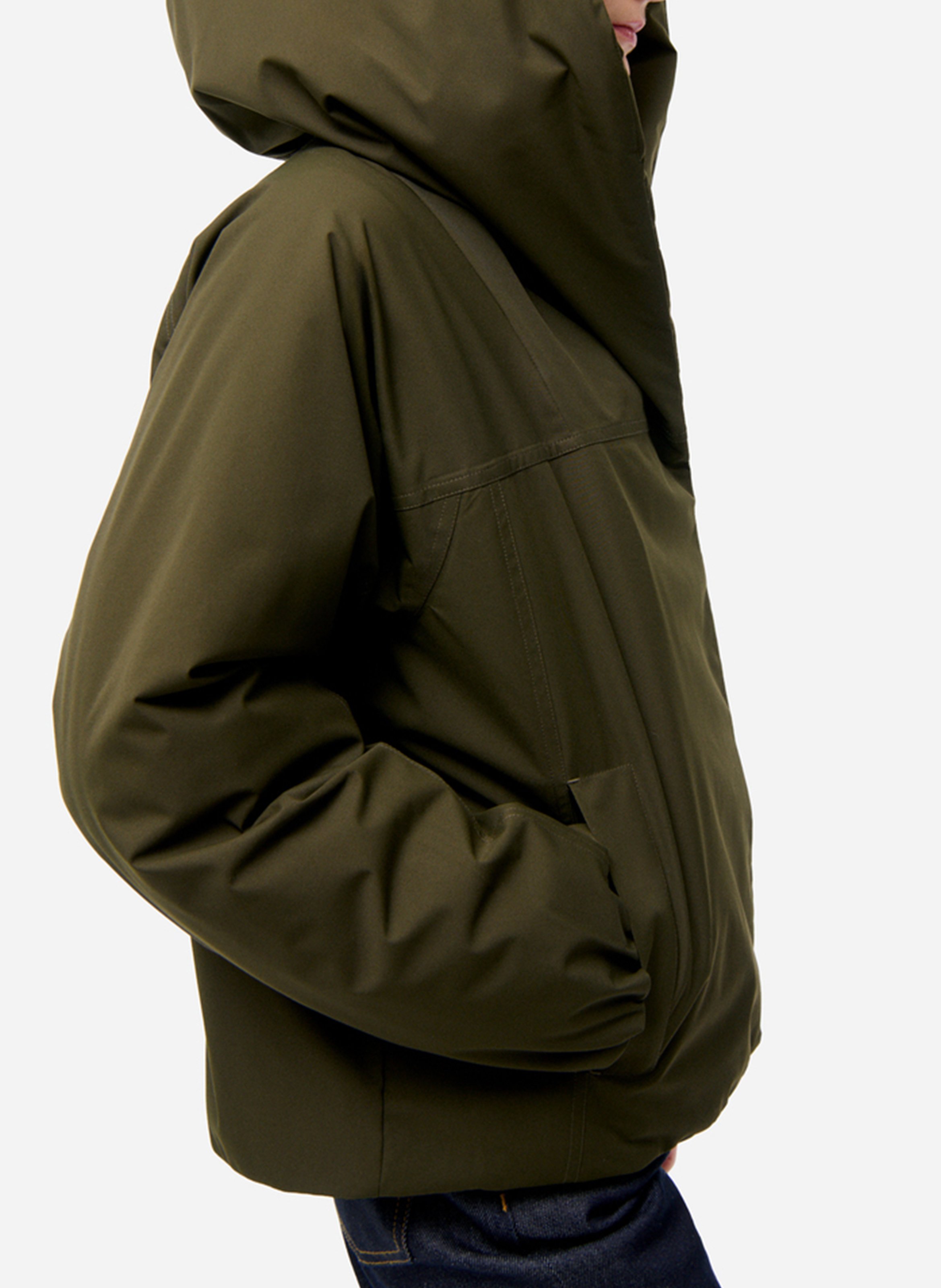 Recht donsjack met capuchon VANESSA BRUNO Groen