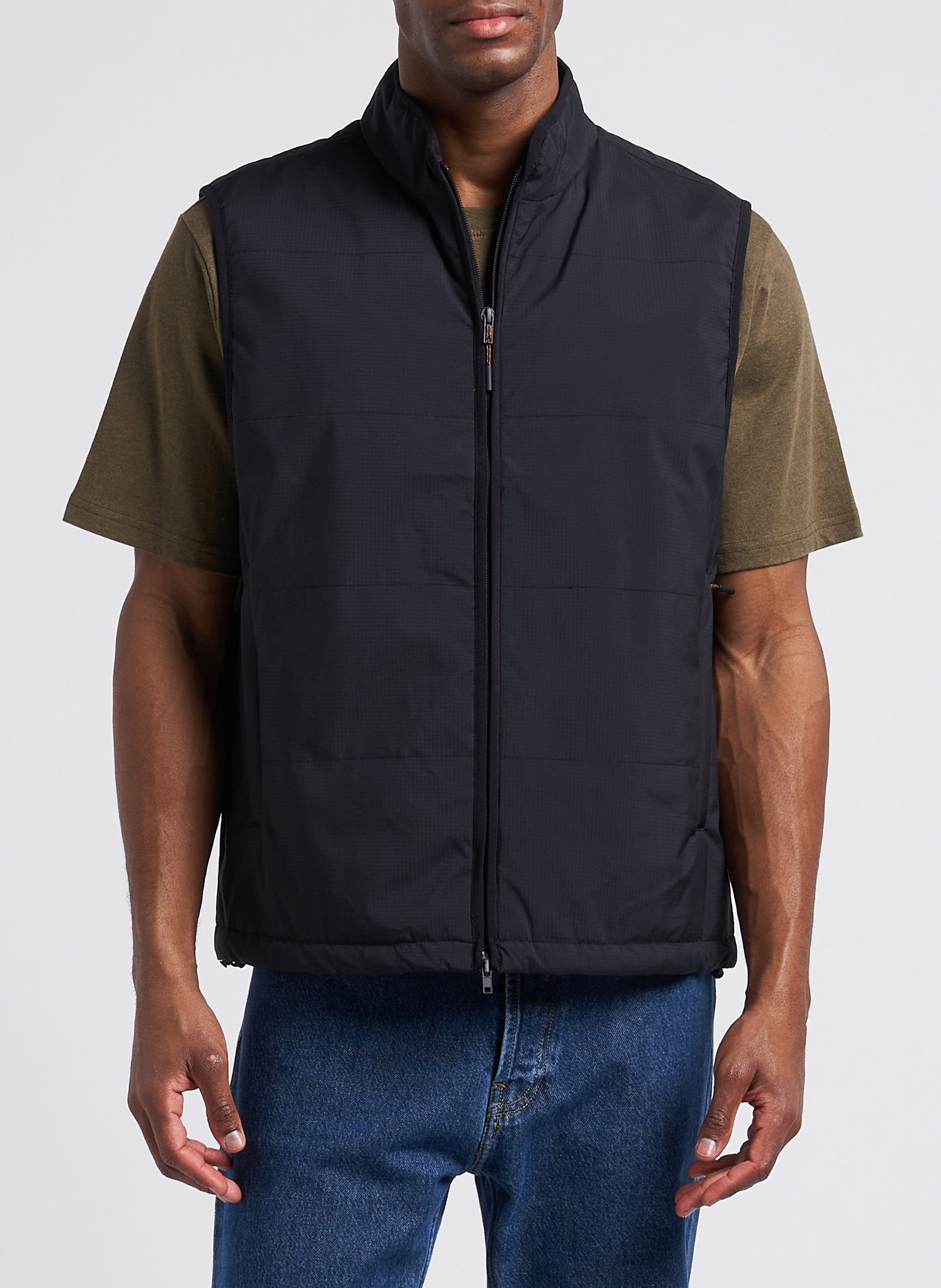 Straight-cut high-neck jacket LES DEUX Black