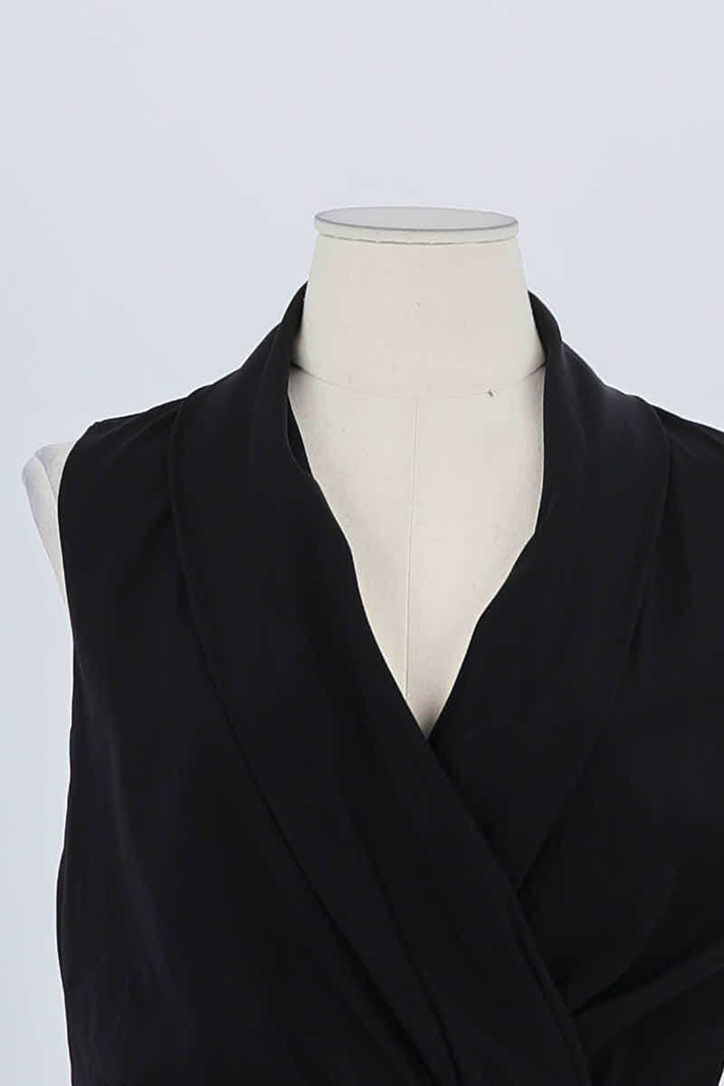 Azawood sleeveless top ARMANI - SECONDE MAIN Black