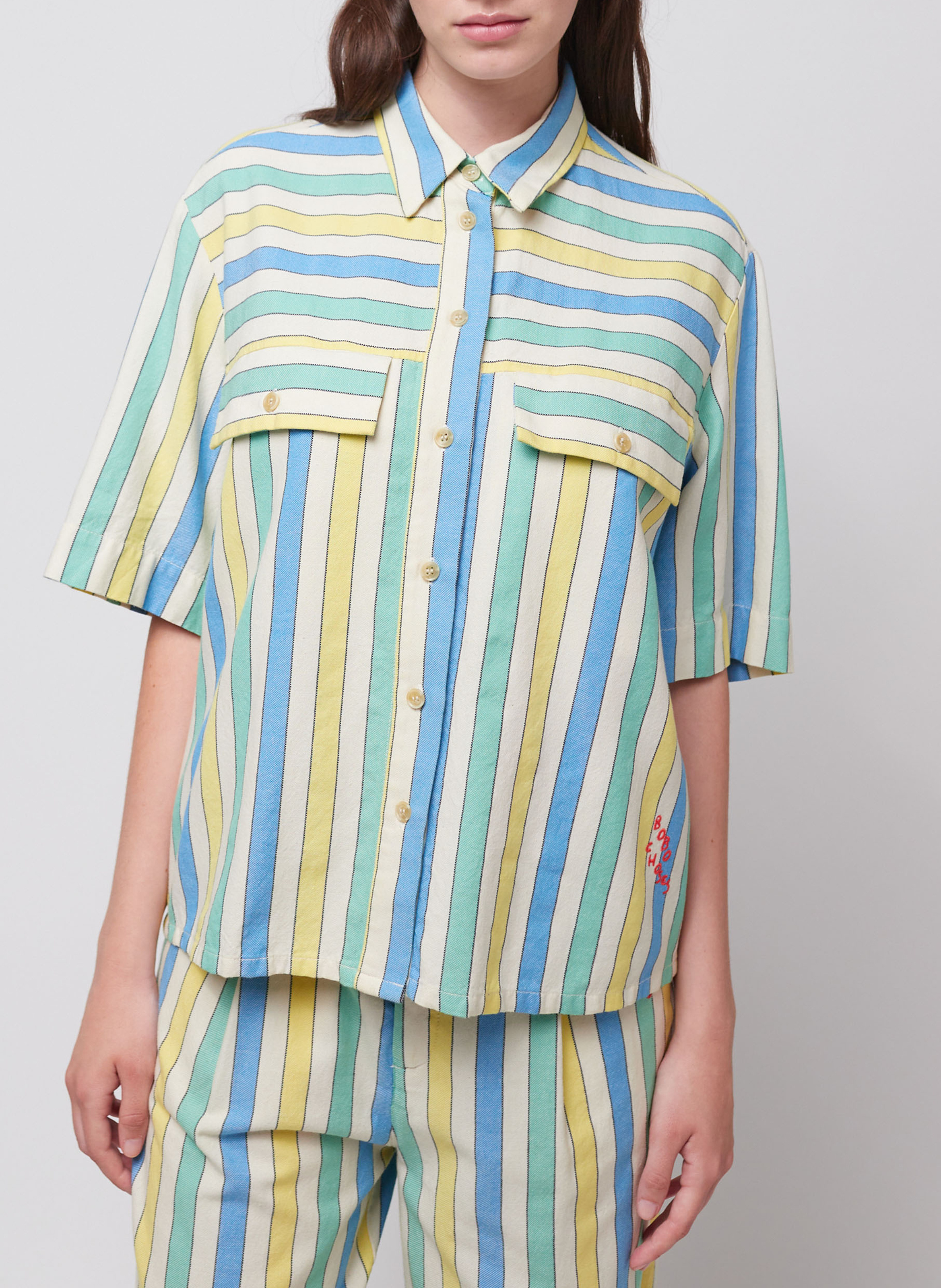 Baumwollhemd mit klassischem Kragen BOBO CHOSES Mehrfarbig