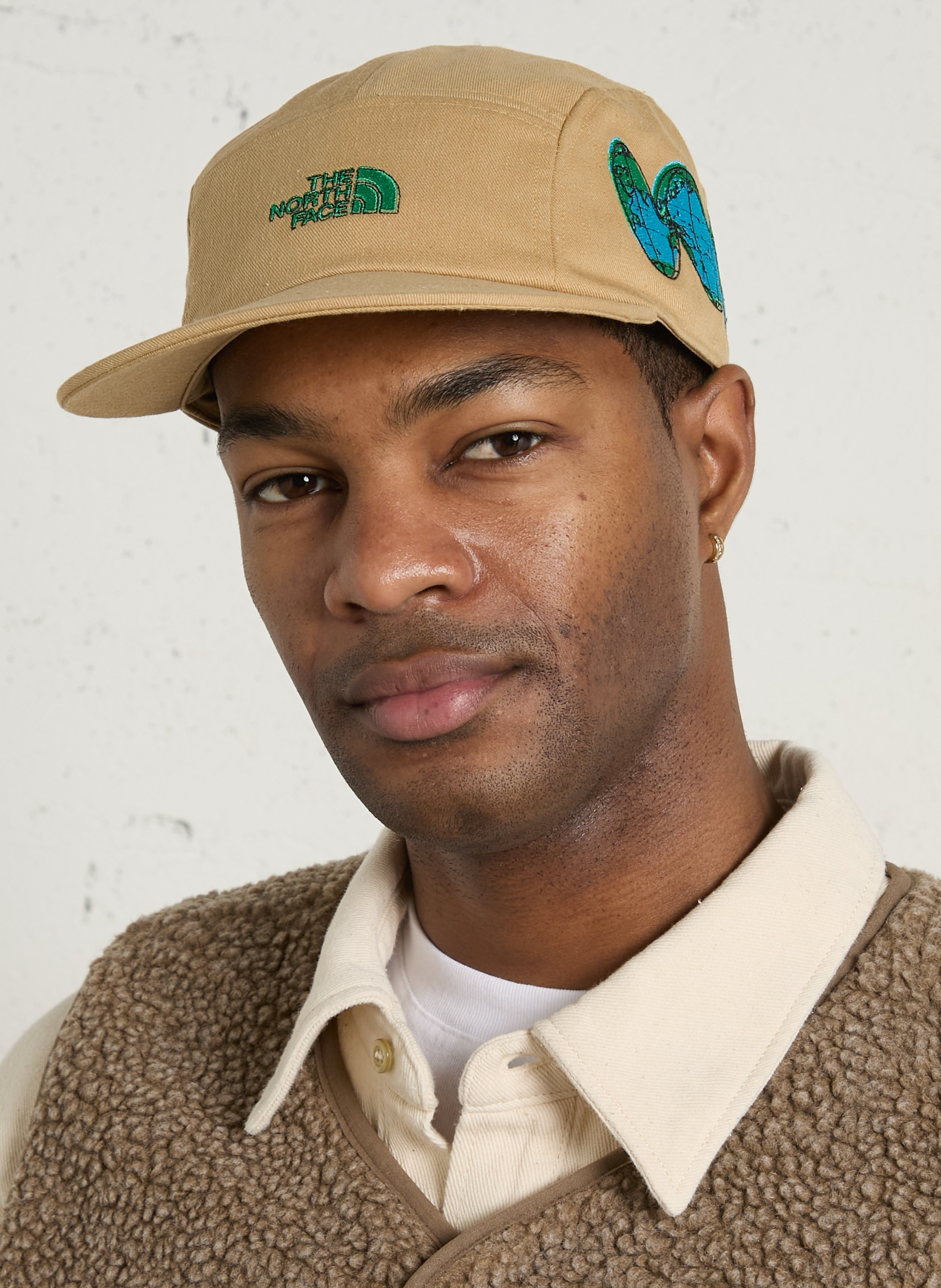 Casquette brodée en coton mélangé THE NORTH FACE Beige