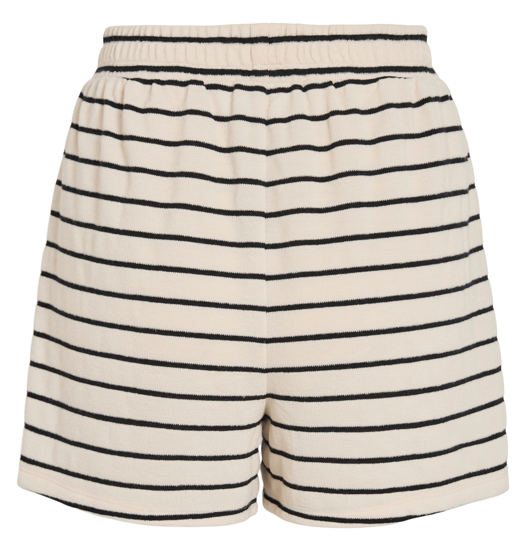 Short rayé droit en maille éponge VILA Gris