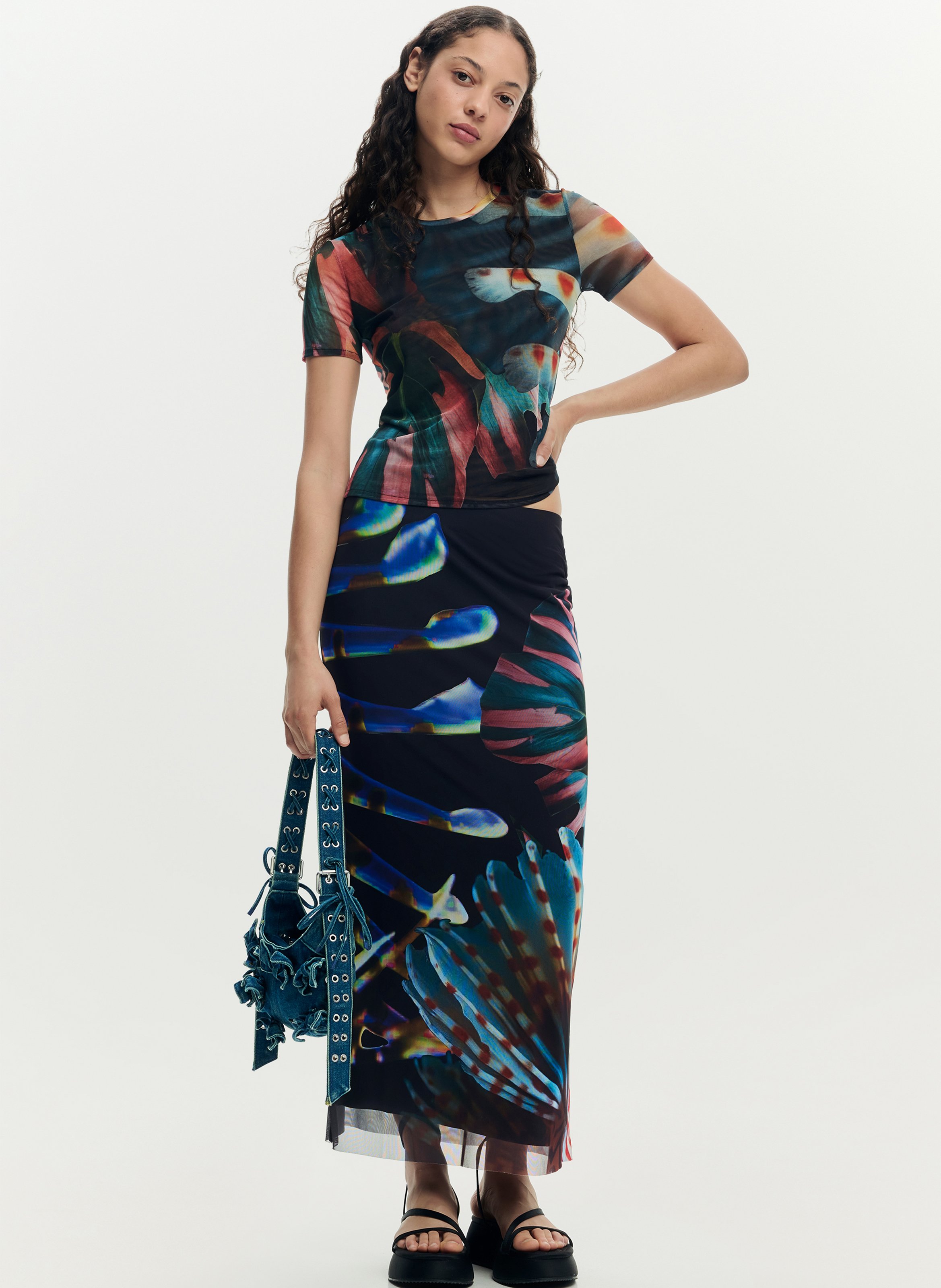 Bedrucktes T-Shirt DESIGUAL Mehrfarbig