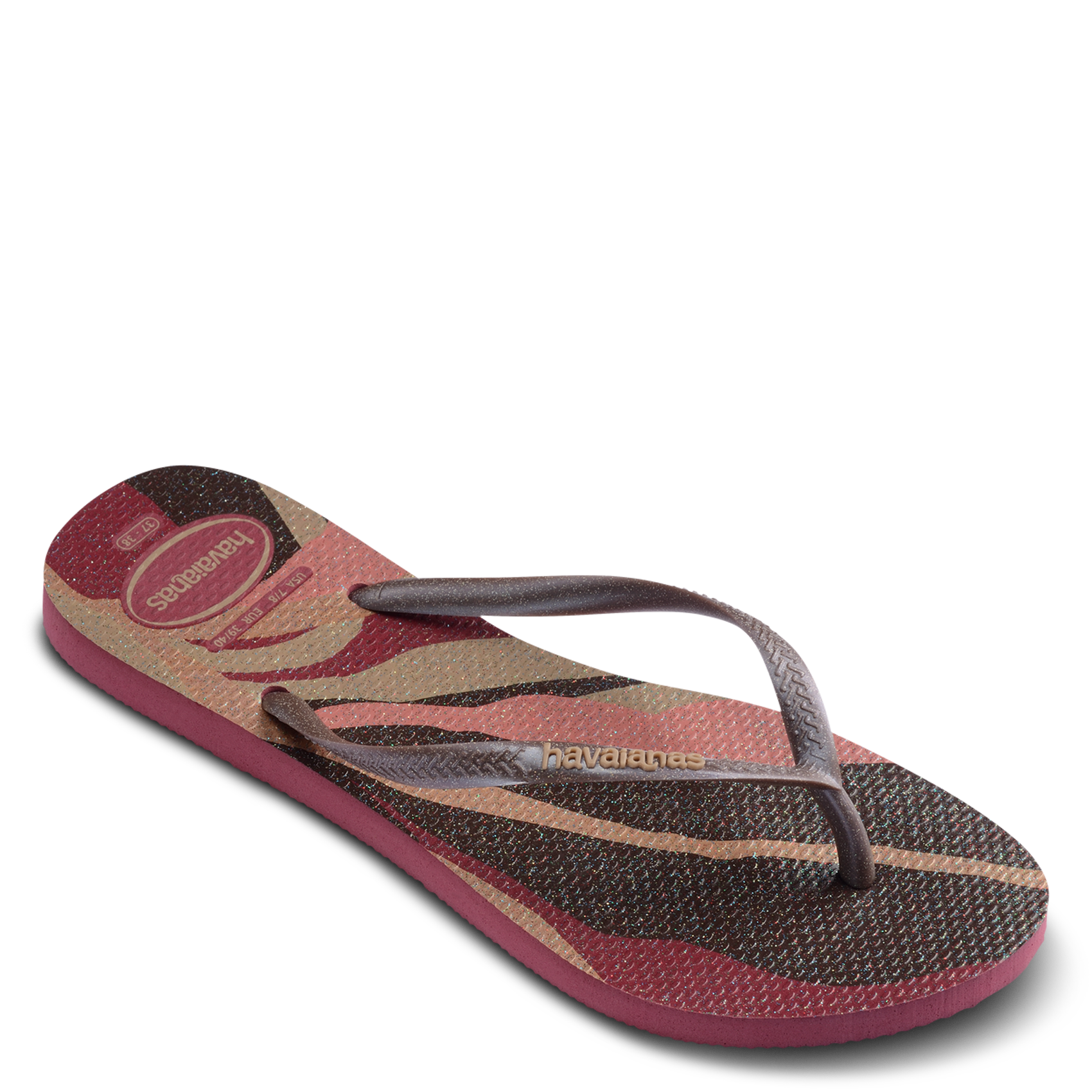 Tongs à semelle imprimée  HAVAIANAS Rose