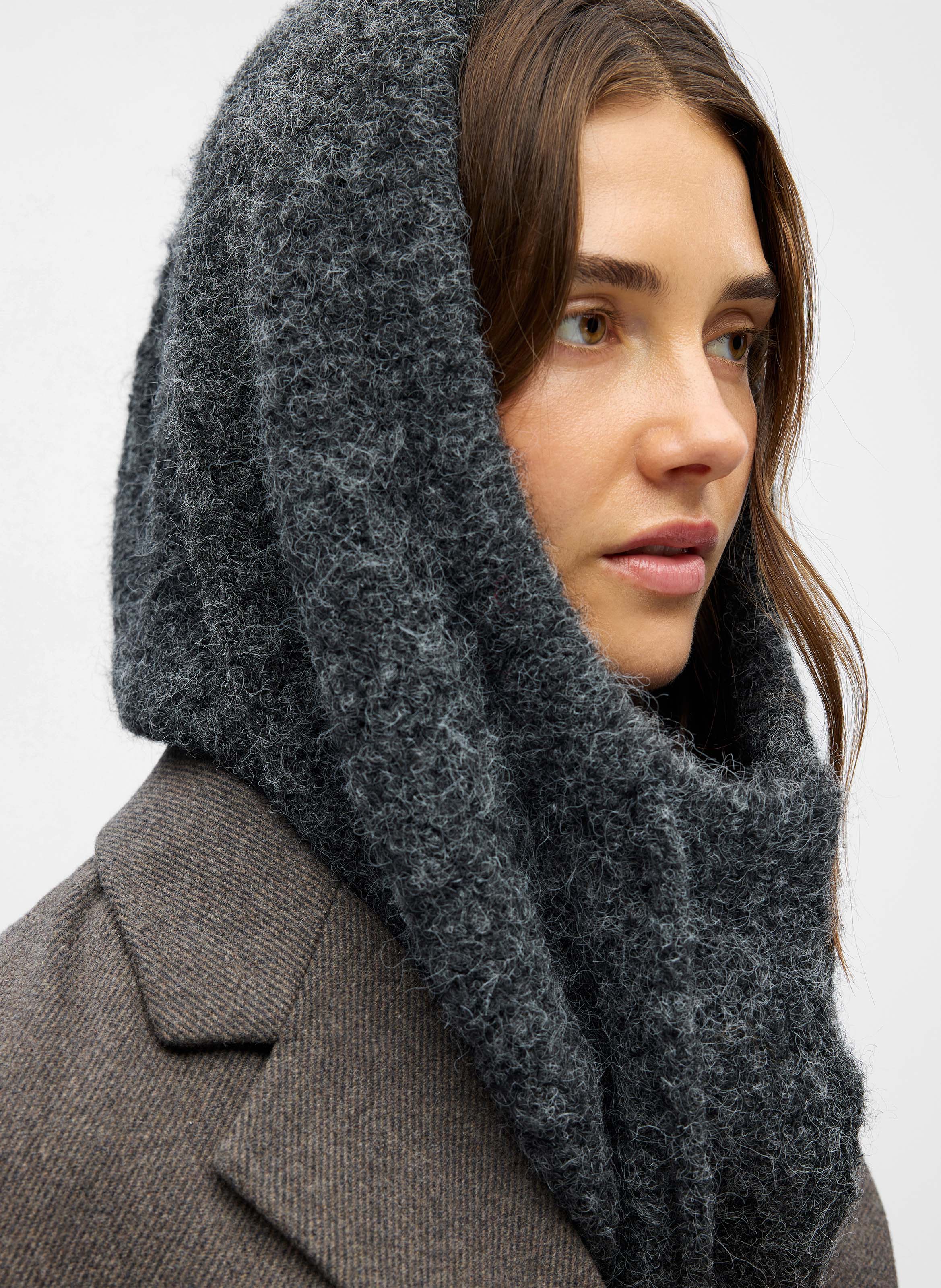 Knit balaclava OBJECT Grey