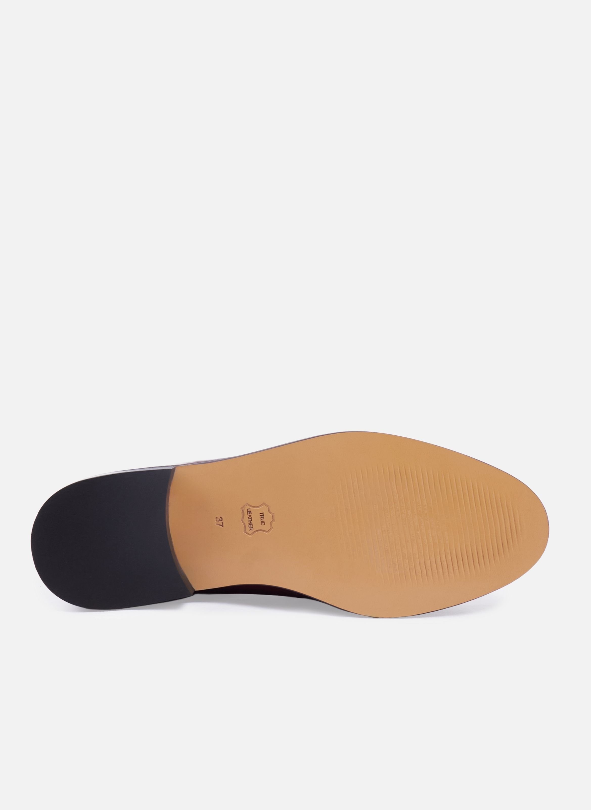 Mocassins cuir clouté JULES & JENN Rouge