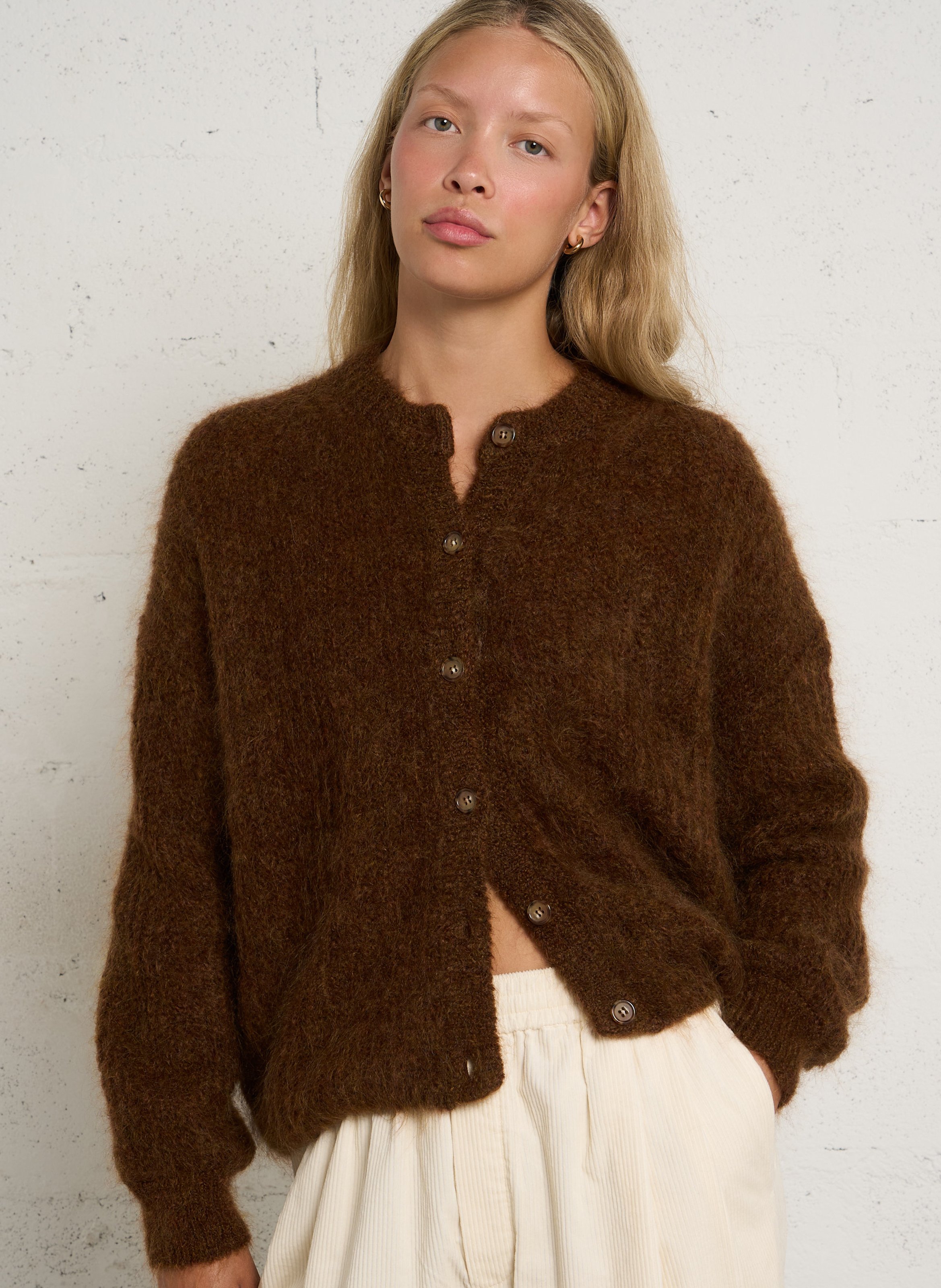 Oversized vest van wolmix DES PETITS HAUTS