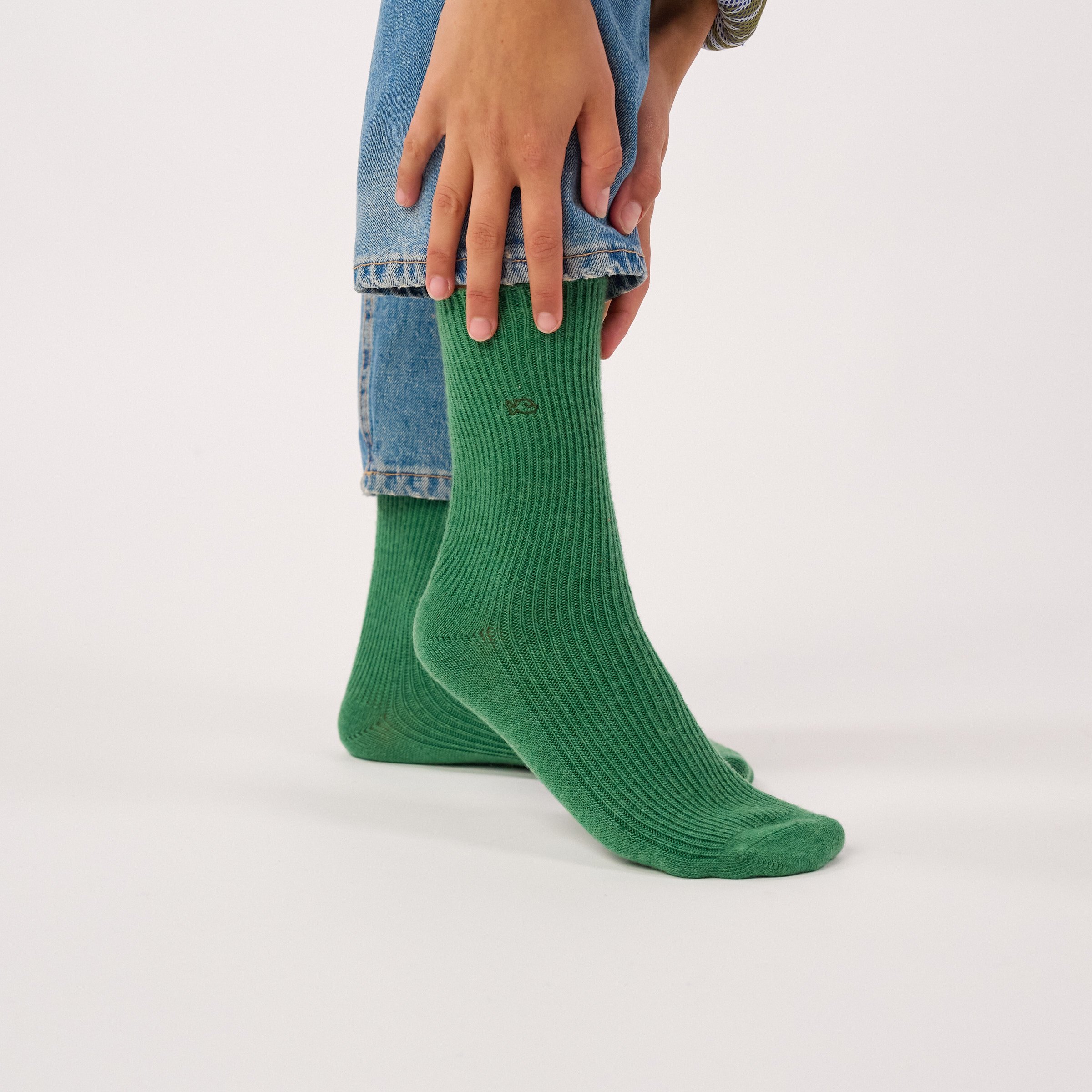 Wool socks BILLYBELT Green