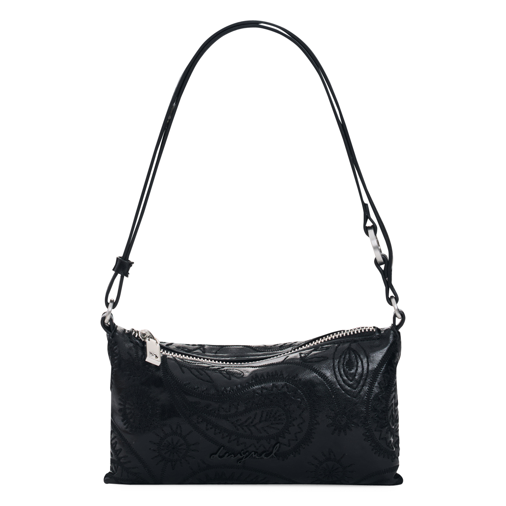 Sac épaule brodé DESIGUAL Noir