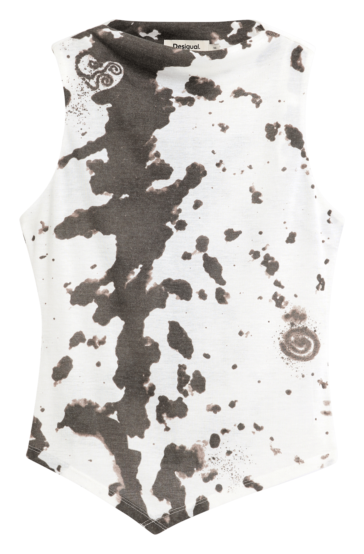 Singlet met print en ronde hals  DESIGUAL Wit