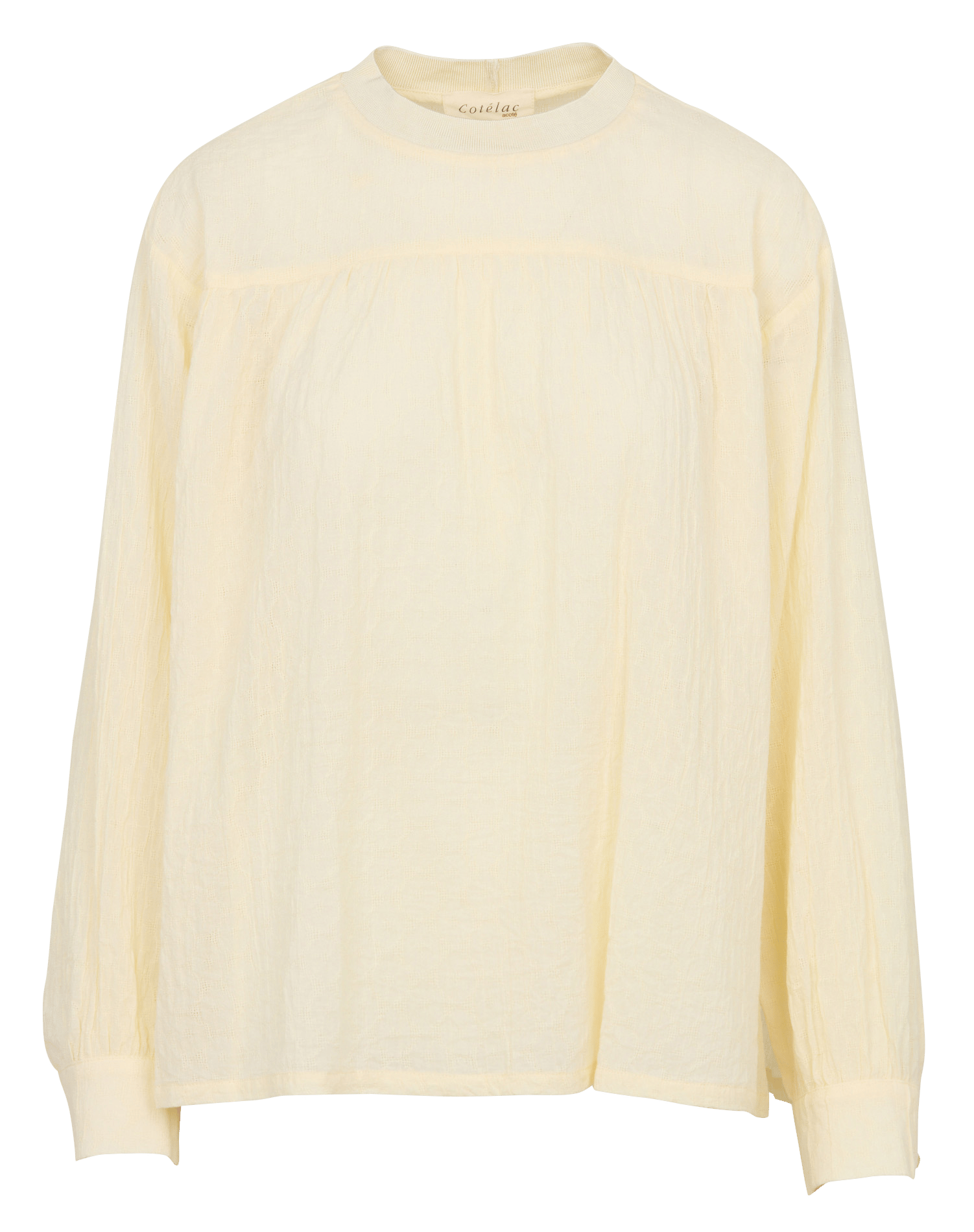 Blouse manches longues jacquard COTELAC ACOTE Beige