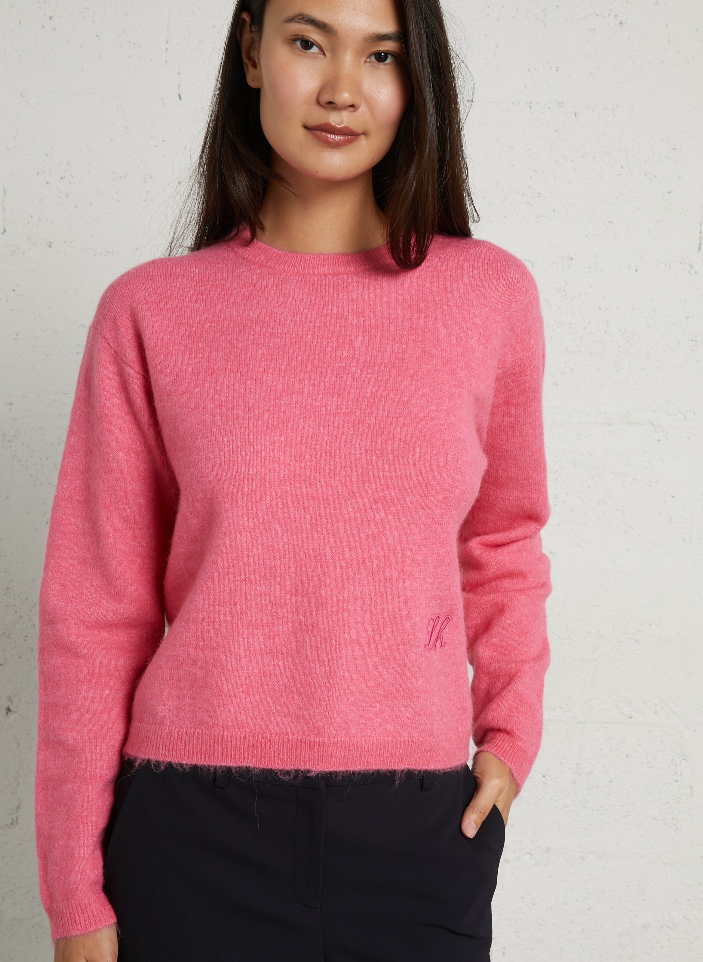 Weiter Pullover mit Rundhalsausschnitt LEON & HARPER