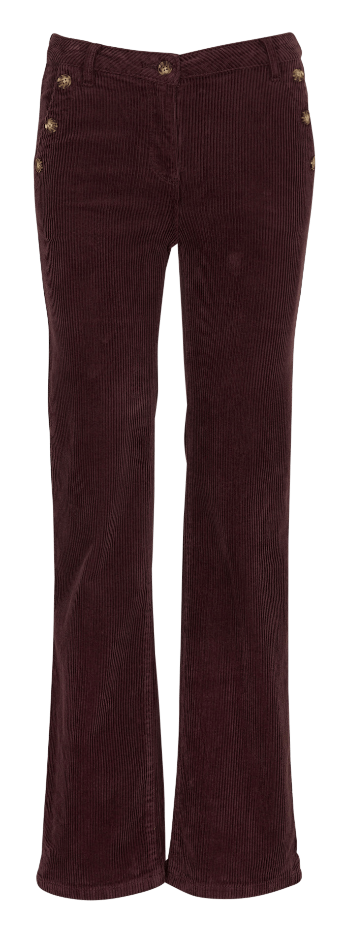 Flared broek van katoenen velours MAISON 123 Violet