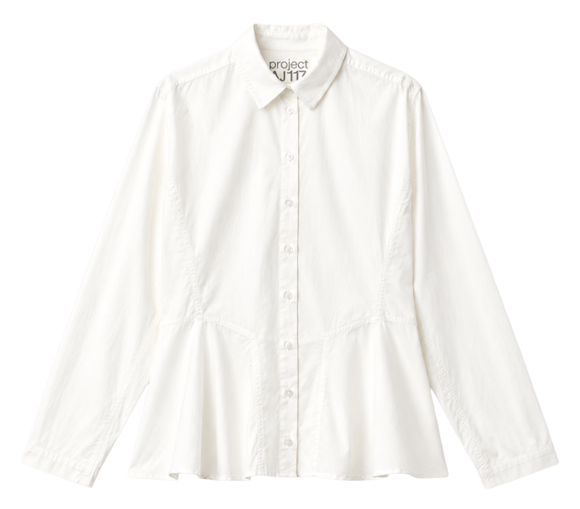Chemise évasée en coton bio PROJECT-AJ117 Blanc