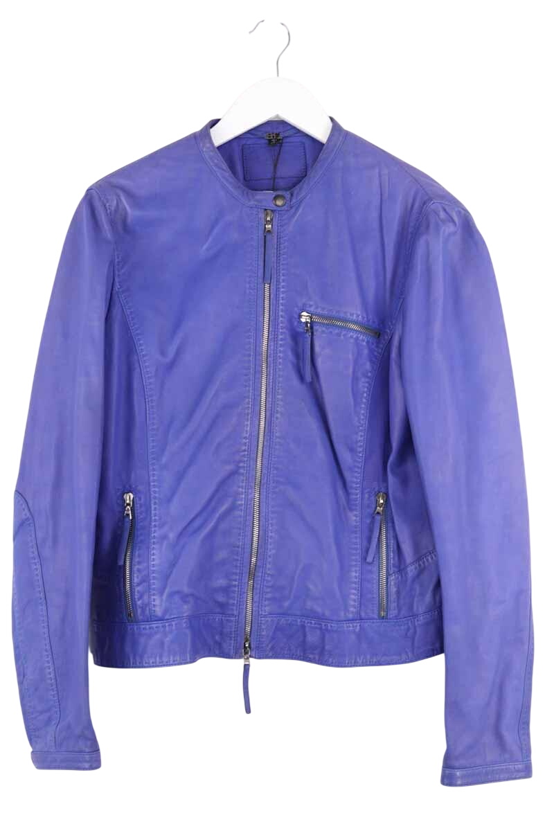 Regular-fit organic cotton jacket with sherpa collar BOSS - SECONDE MAIN Blue
