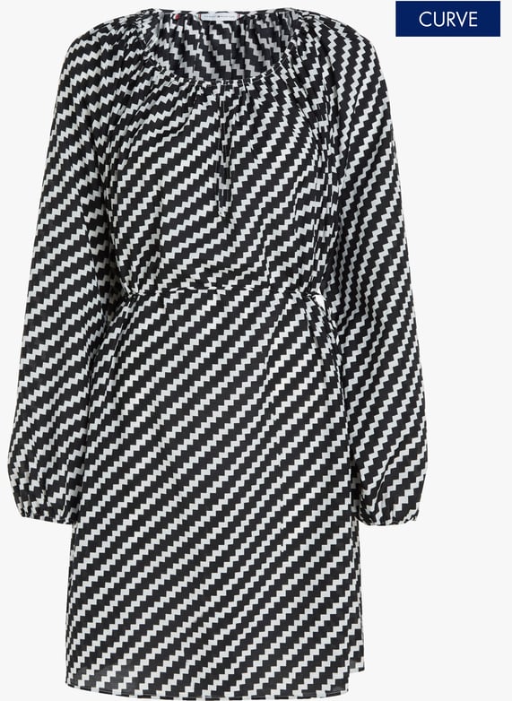 Short fitted printed dress Blue Tommy hilfiger - Women | Place des Tendances Short fitted printed dress Blue Tommy hilfiger - Women | Place des Tendances