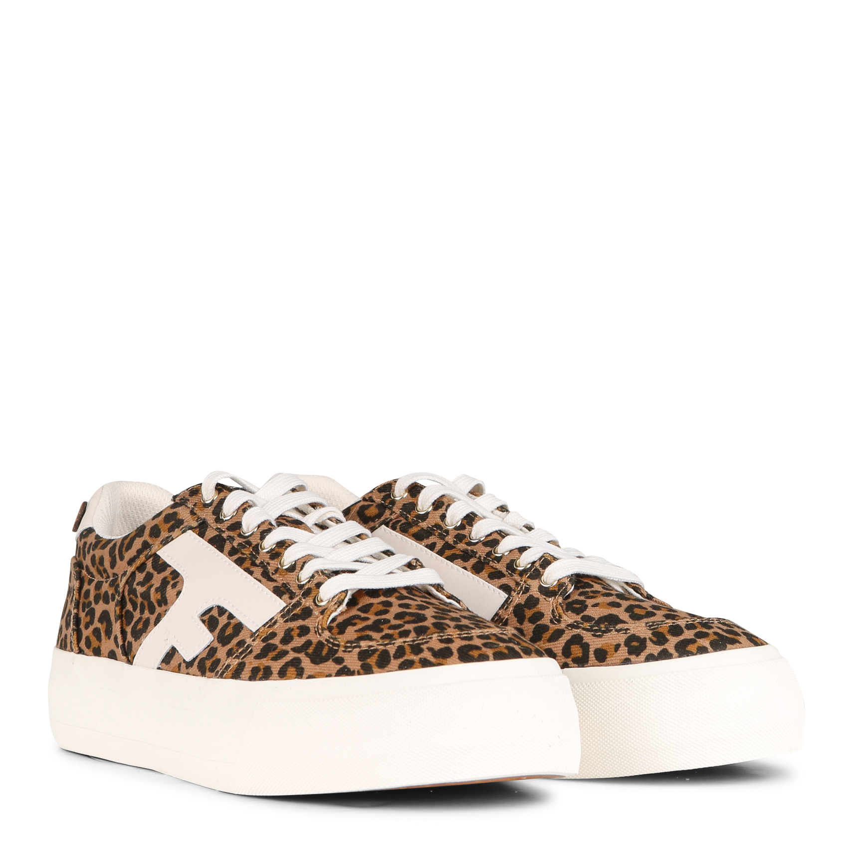 Plateau-Sneaker mit Leoparden-Print FAGUO Braun