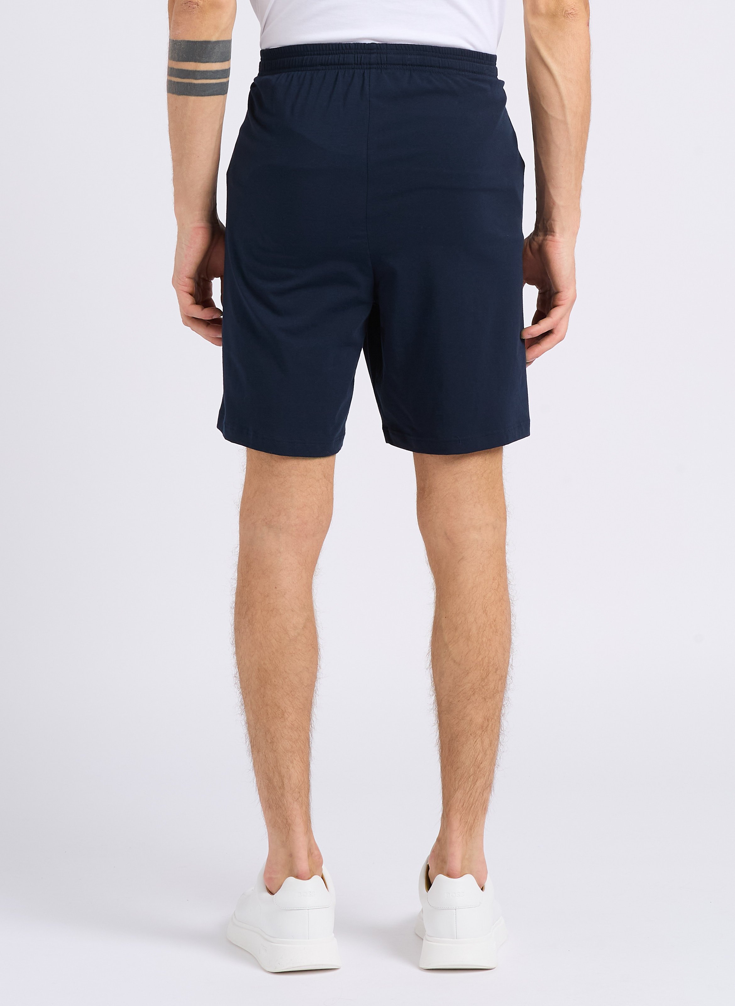 Cotton-blend pajama shorts BOSS Blue