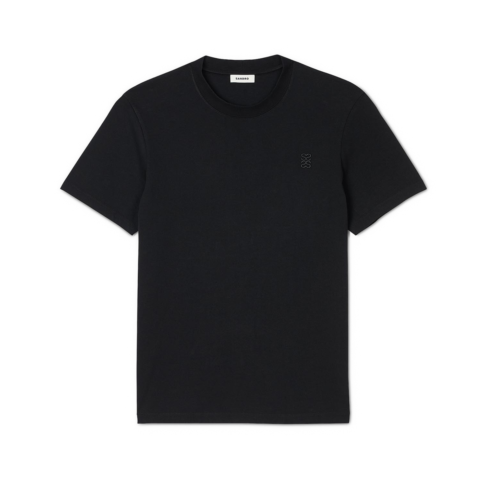Round-neck cotton T-shirt  Noir