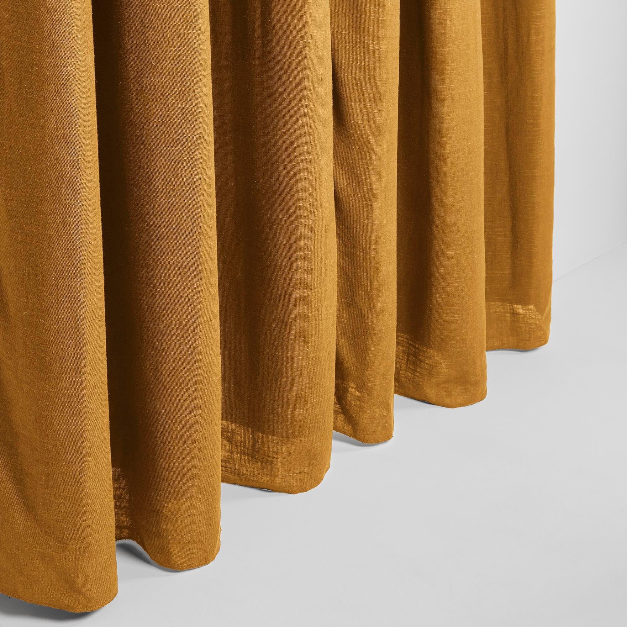 Lined black-out curtain with eyelets MADURA Yellow