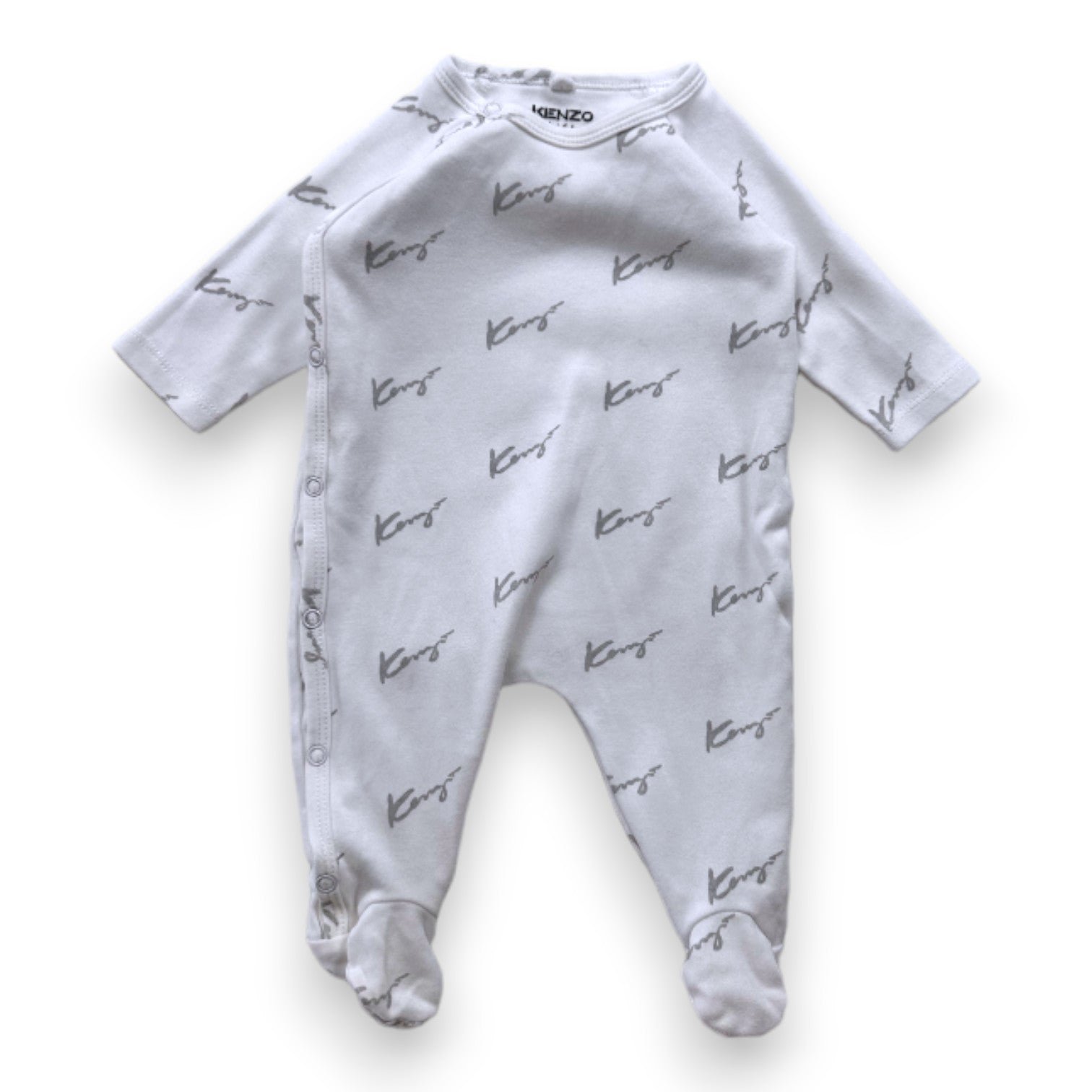 White Baby Pajamas - 3 months KENZO - SECONDE MAIN White
