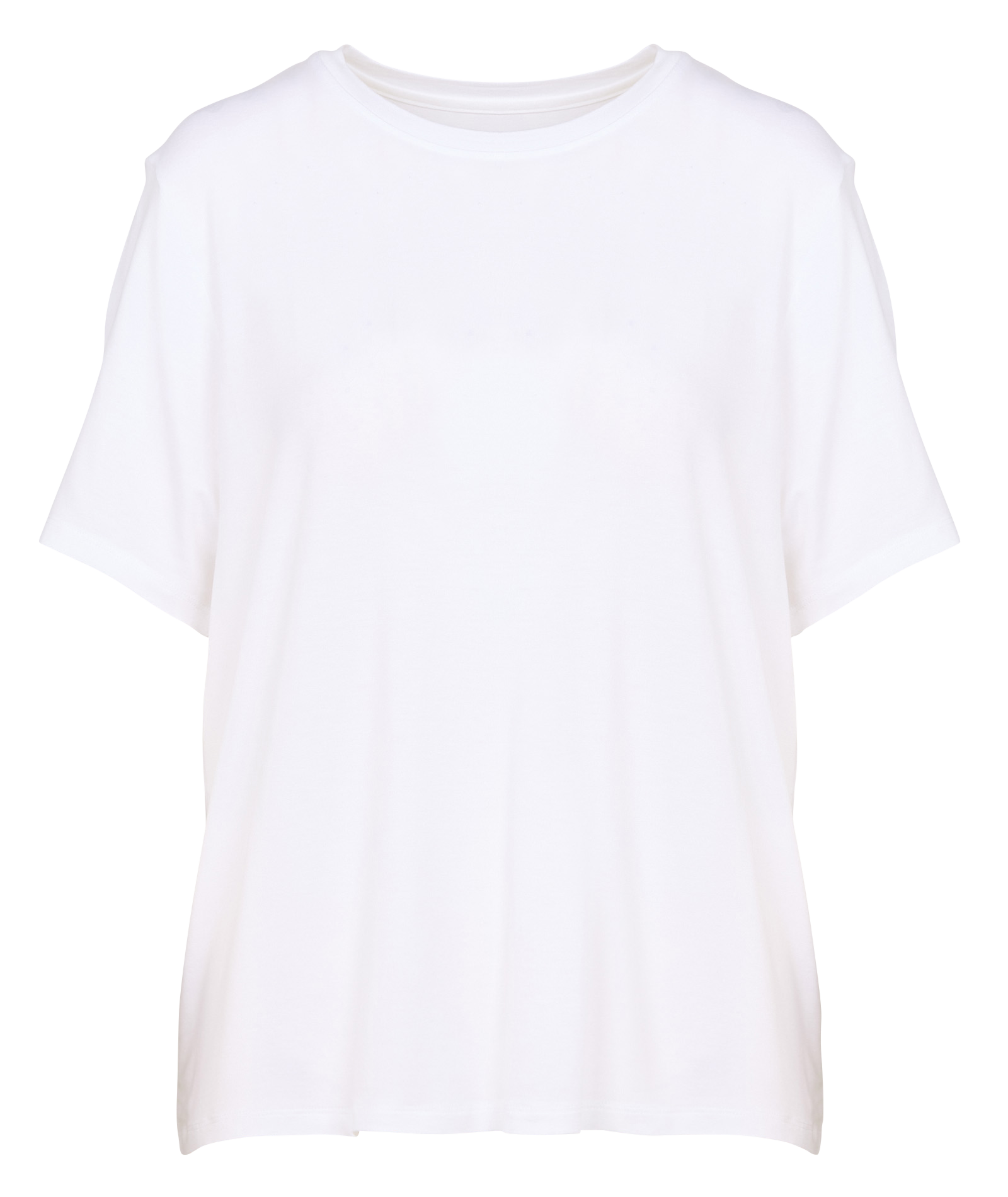 Tee-shirt oversize col rond  MAJESTIC FILATURES Blanc