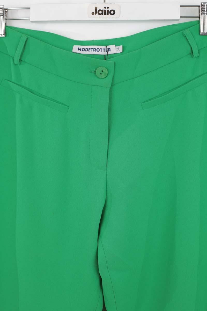 Pantalon droit vert MODETROTTER - Seconde Main Vert