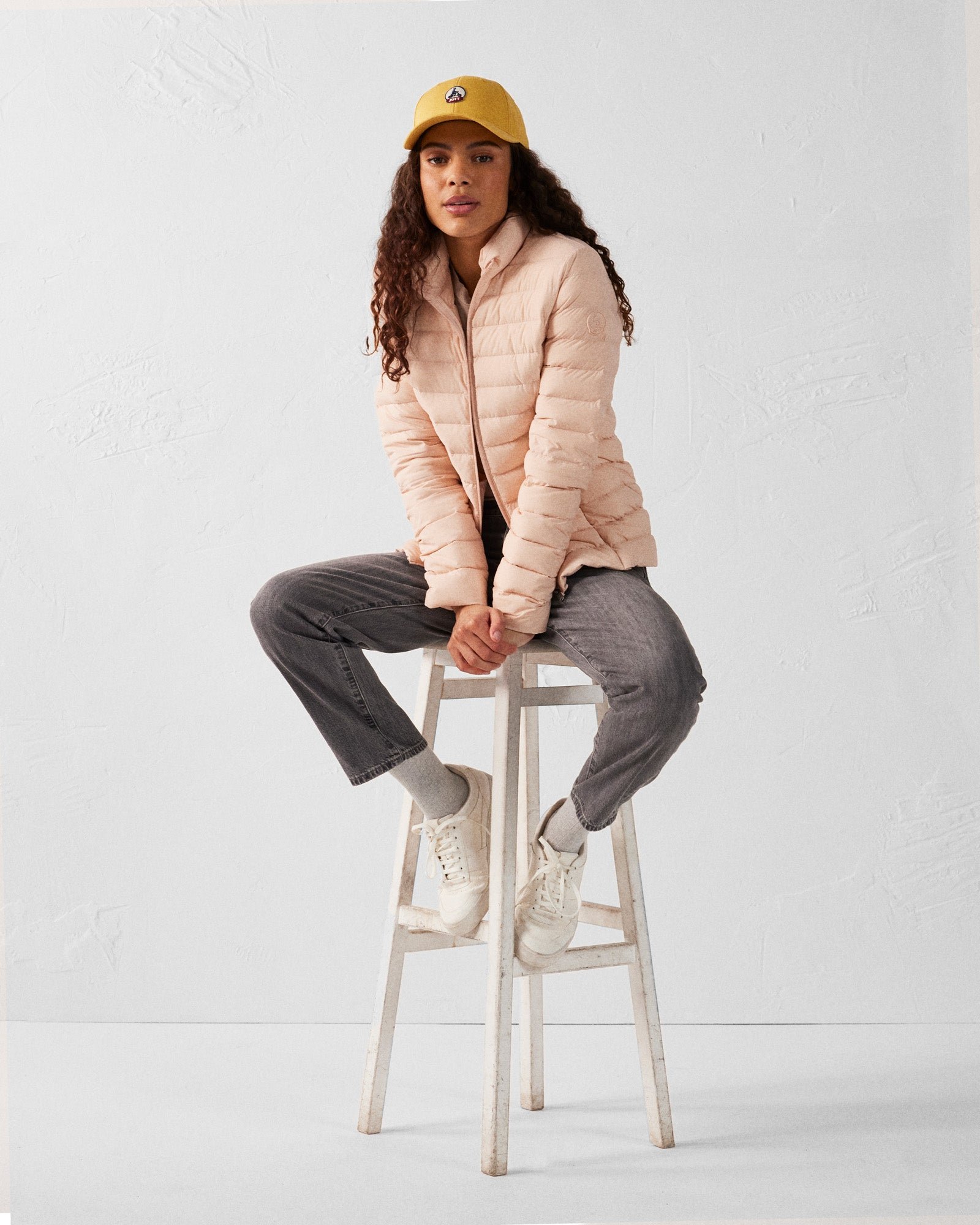 Lightweight stretch down jacket Maia JOTT Pink