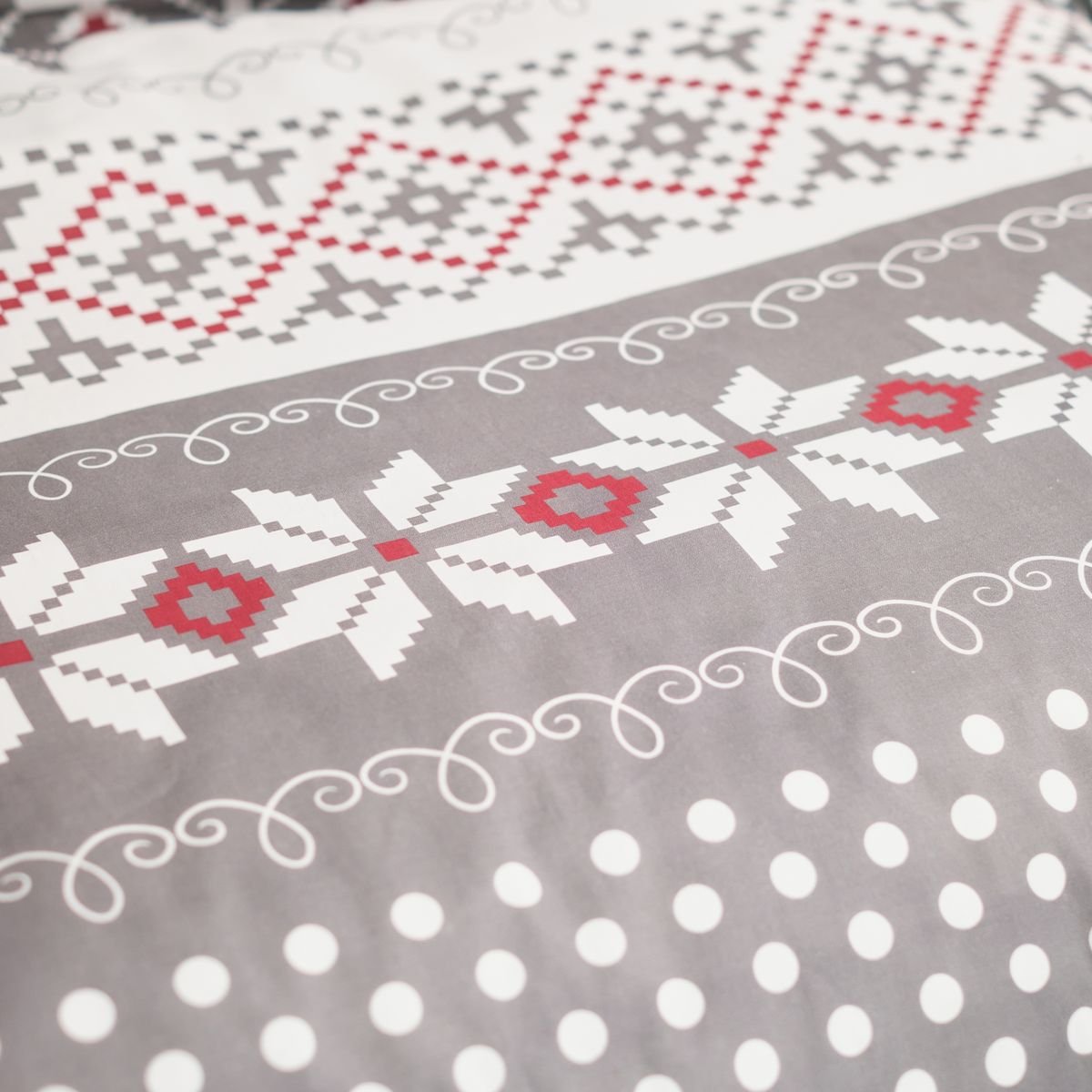 Printed cotton bed set TODAY LINGE DE MAISON Brown