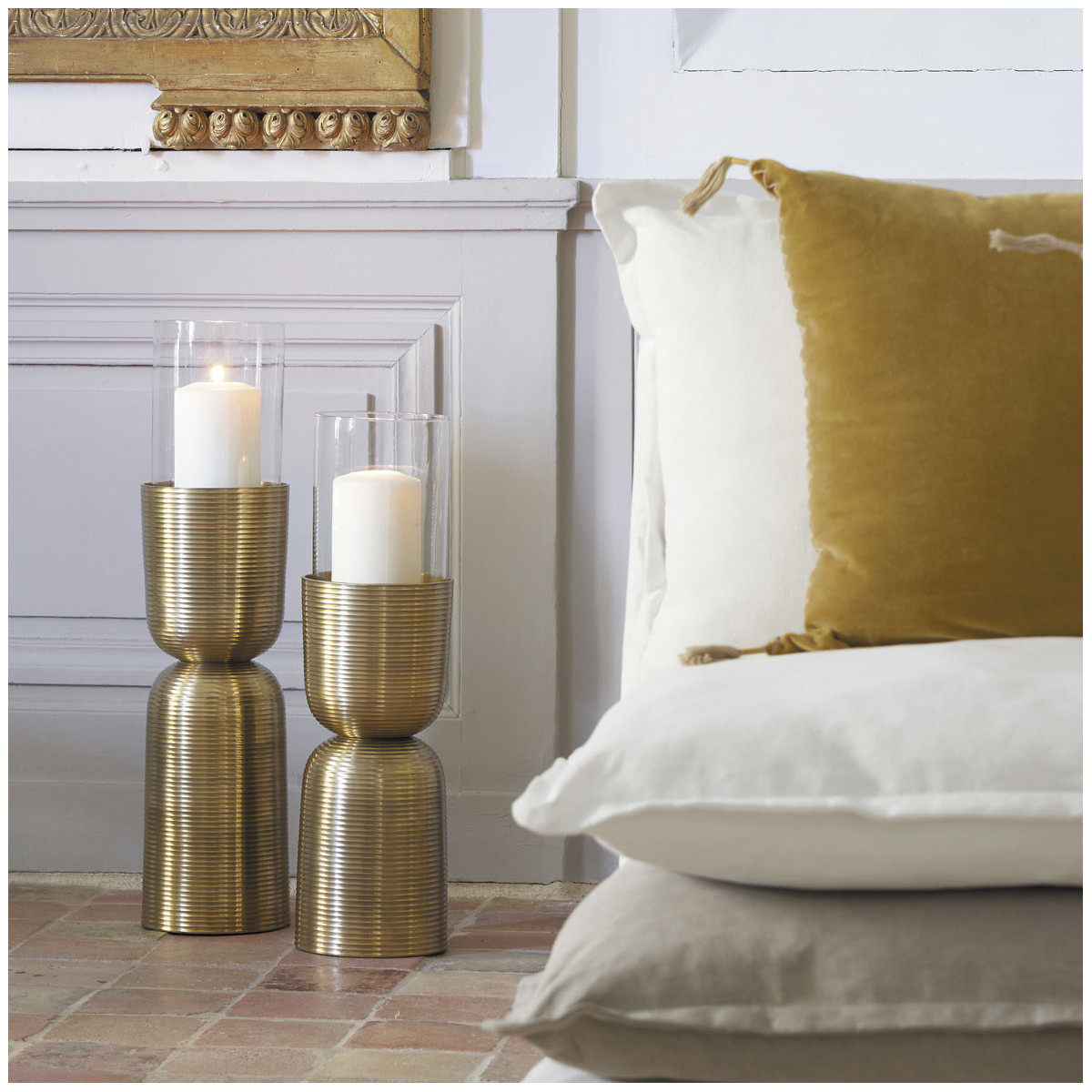 Candleholder BLANC D'IVOIRE Golden