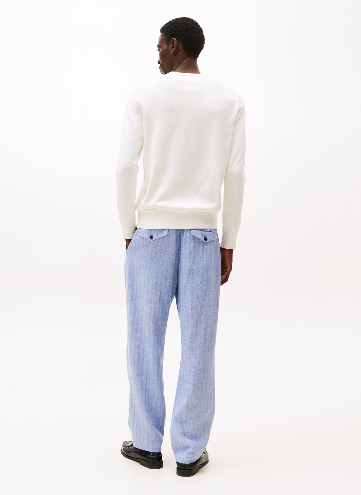 Maglione a girocollo in cotone TOMMY HILFIGER Giallo