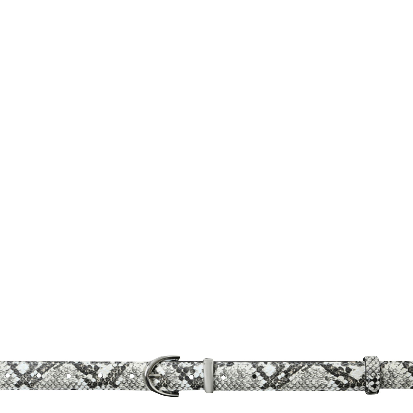 Python pattern buckle belt GRACE ET MILA Grey