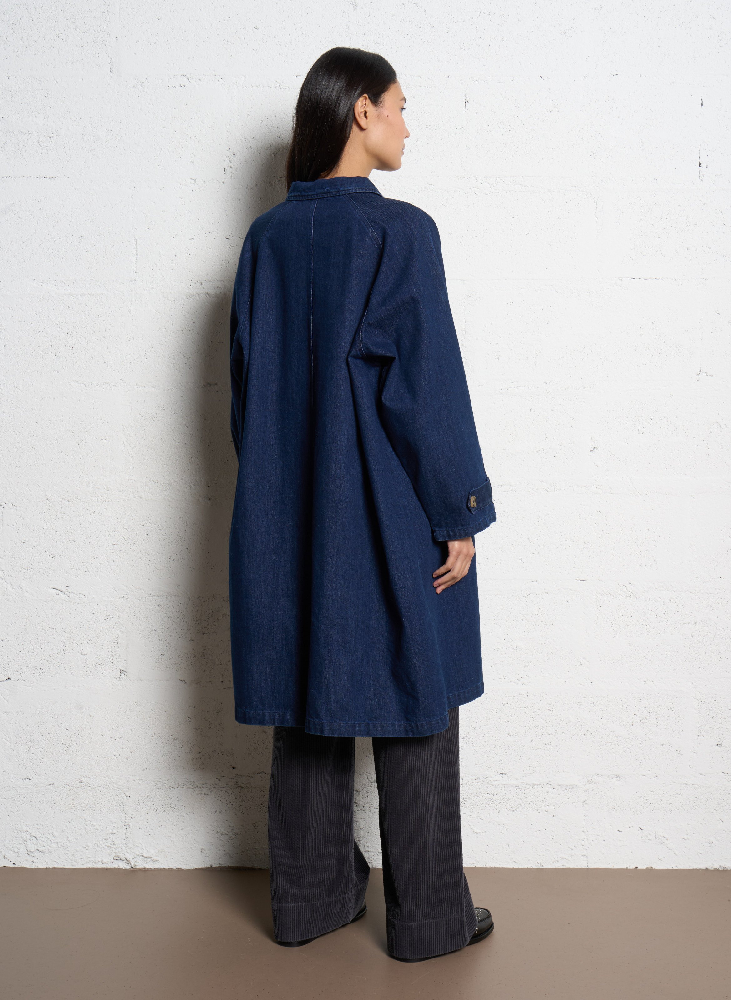 Manteau oversize en coton mélangé JC SOPHIE Jaune