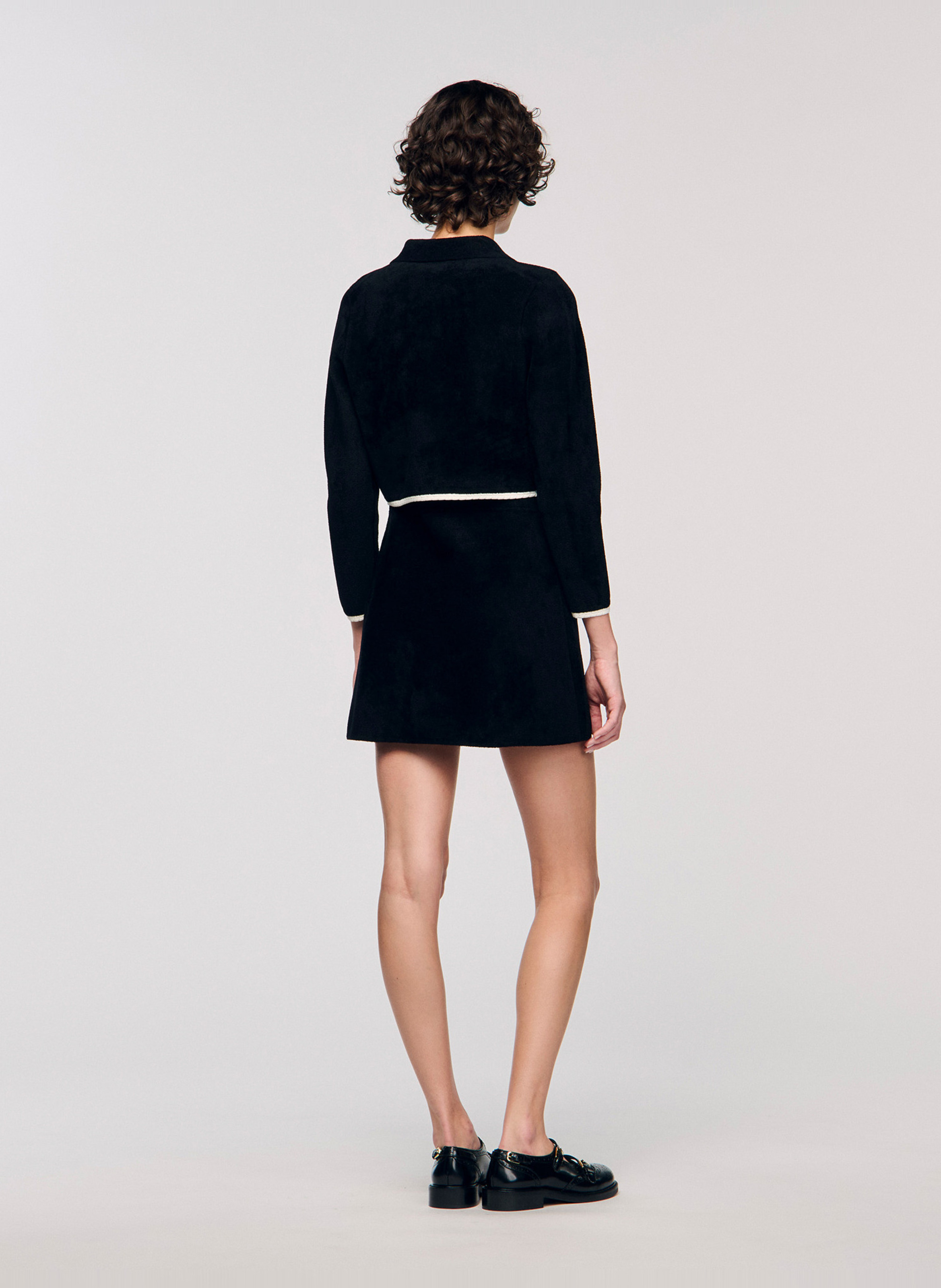 Gilet col classique  SANDRO Noir